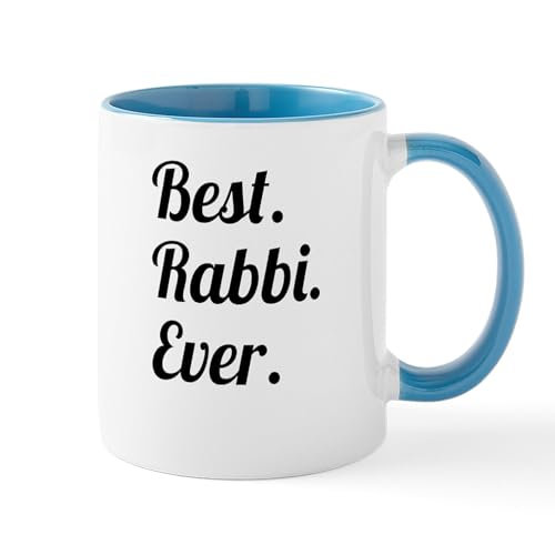 White/Blue Inside - Best. Rabbi. Ever. Mugs