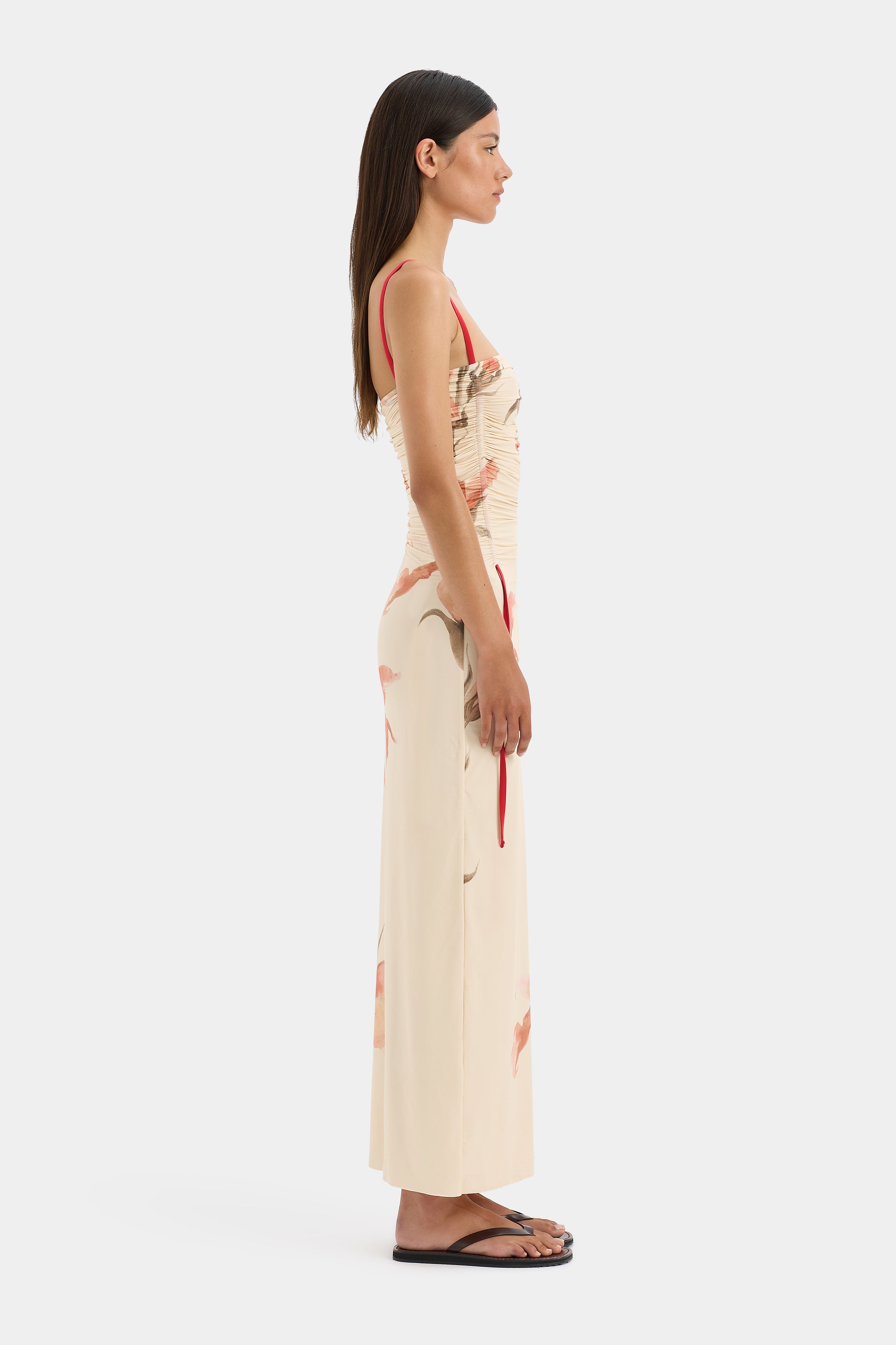 Hana Ruched Midi Dress - Flattering Bodycon Party Dress for Women | Perfect for Cocktail Parties, Date Nights & Special Occasions