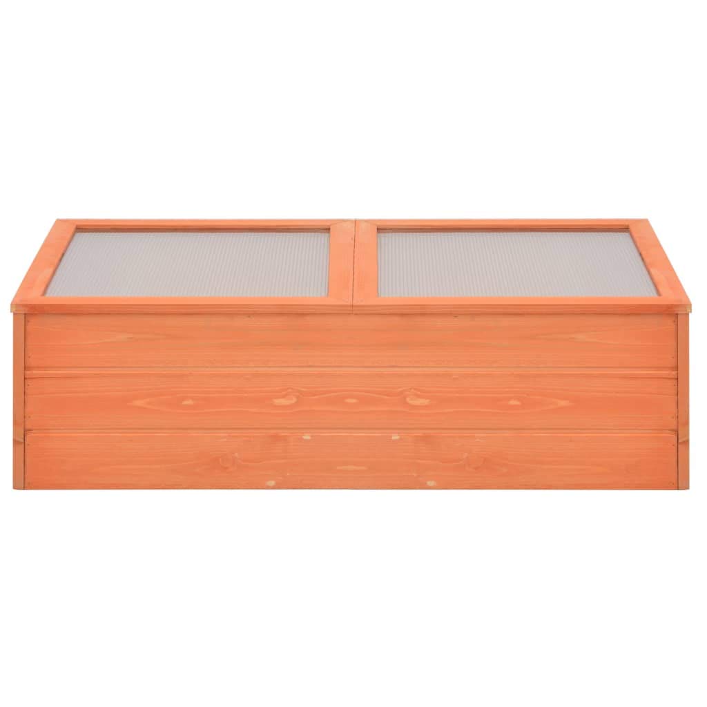 Wooden Cold Frame Greenhouse - Portable Mini Greenhouse Box for Plants, Raised Garden Bed Planter - Indoor/Outdoor Use for Balcony, Terrace, Patio & Backyard (39.4