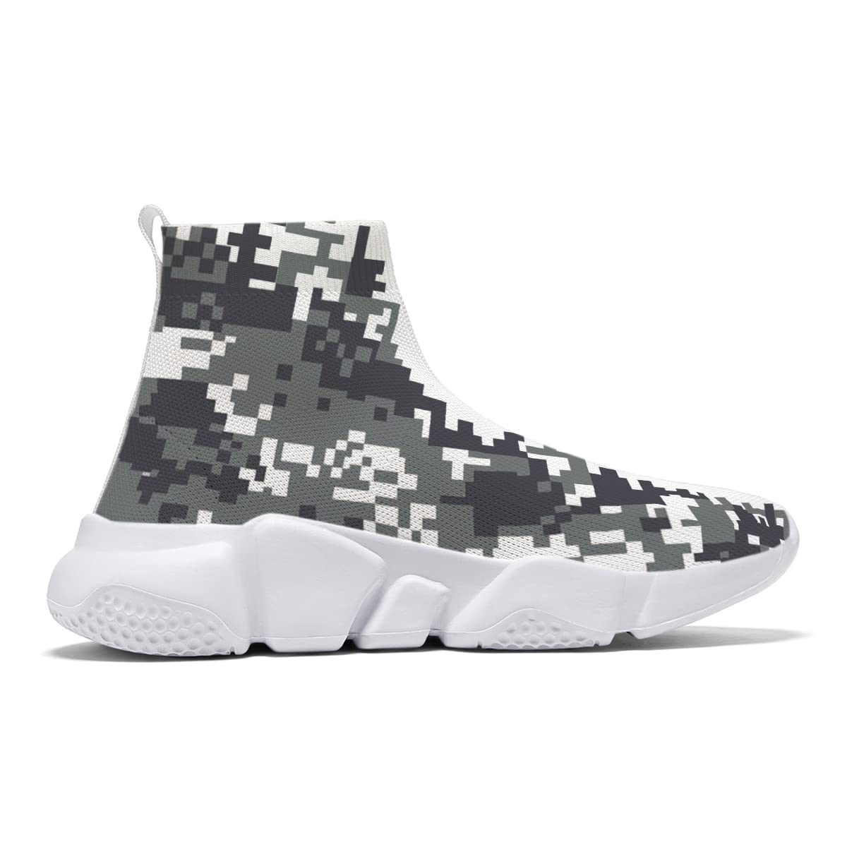Hetios Men's Plus Size Sneakers - Lightweight Breathable Walking & Running Shoes, Camouflage Workout Casual Sports Shoes for Gym, Jogging, Travel & Everyday Wear