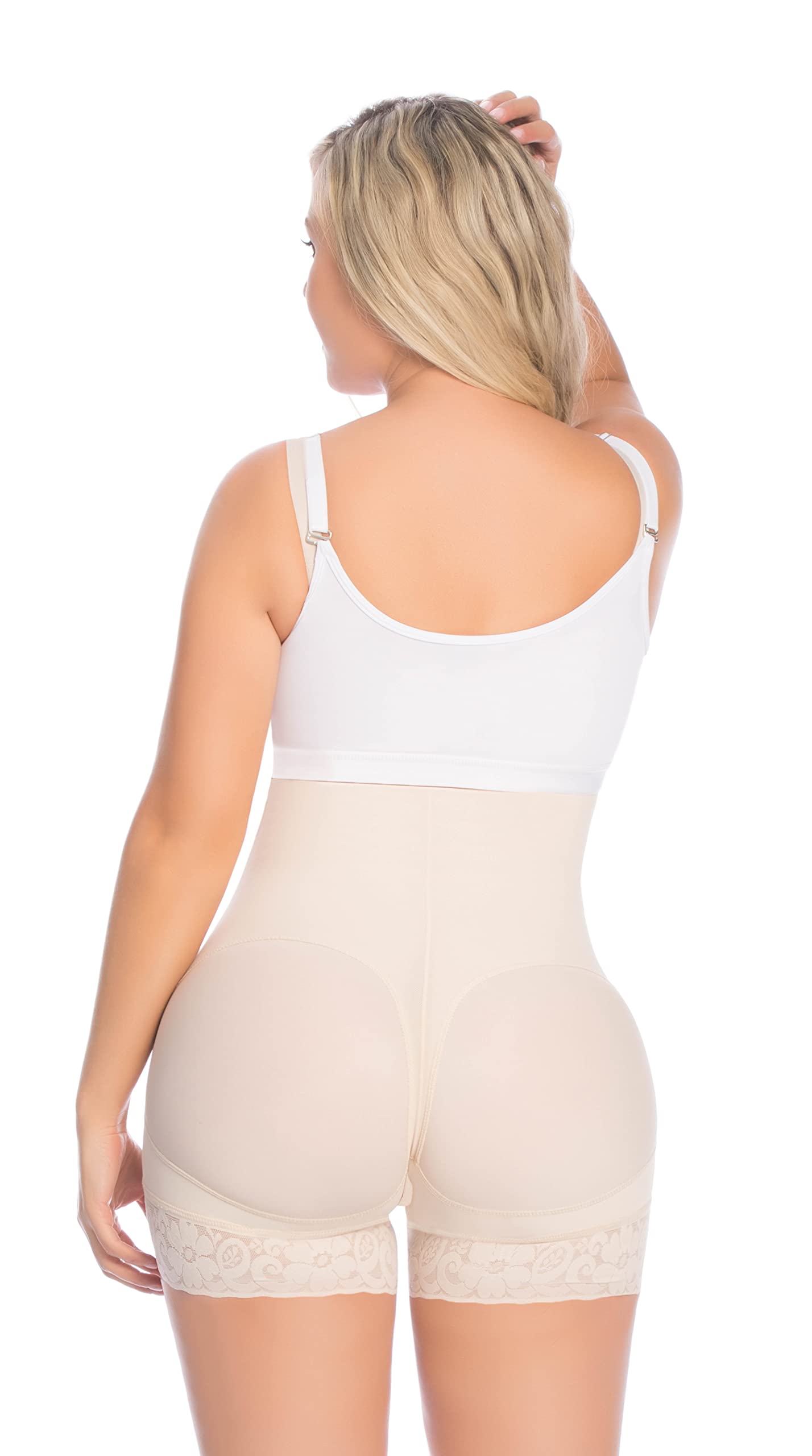 DELIÉ by Fajas DPrada Colombian Post-Surgery Compression Shapewear Shorts - Waist Trainer & Body Shaper for Women - Perfect for Postpartum Recovery, Tummy Control & Everyday Wear
