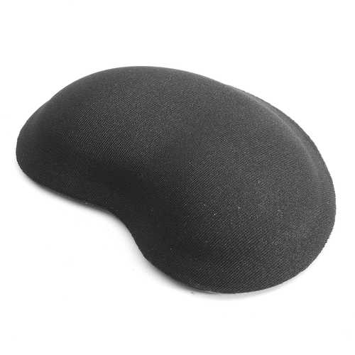 Ergonomic Black Silicone Mouse Pad with Wrist Rest - Comfortable Non-Slip Desk Mat for PC, Laptop & Office Work - Perfect for Gaming, Typing & Long Computer Sessions