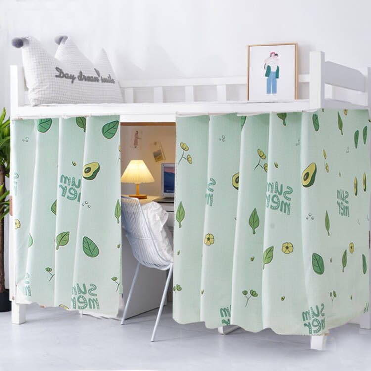 Breathable Blackout Canopy Curtain for Bottom Bunk Bed - Single Bed Privacy Drapes with Rope & Loop, Dust-Proof Shading for Dorm, Home & Loft Underbed Tent | Perfect for College Dorms, Kids' Rooms & Small Space Privacy Solutions