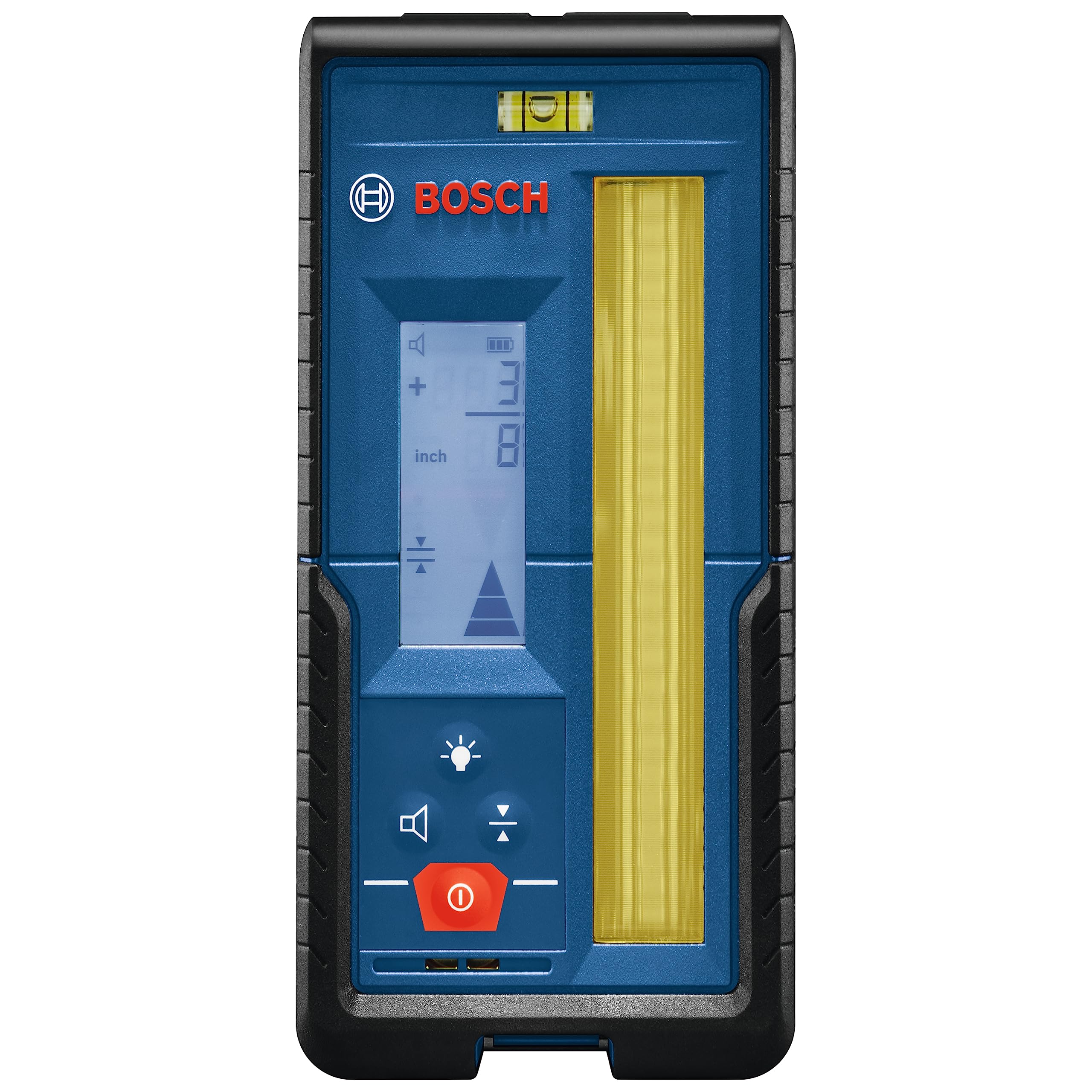 BOSCH LR20 1000 ft Red and Green-Beam Rotary Laser Receiver with Mounting Bracket & 2 AA Batteries - Perfect for Construction, Leveling, and Landscaping Projects