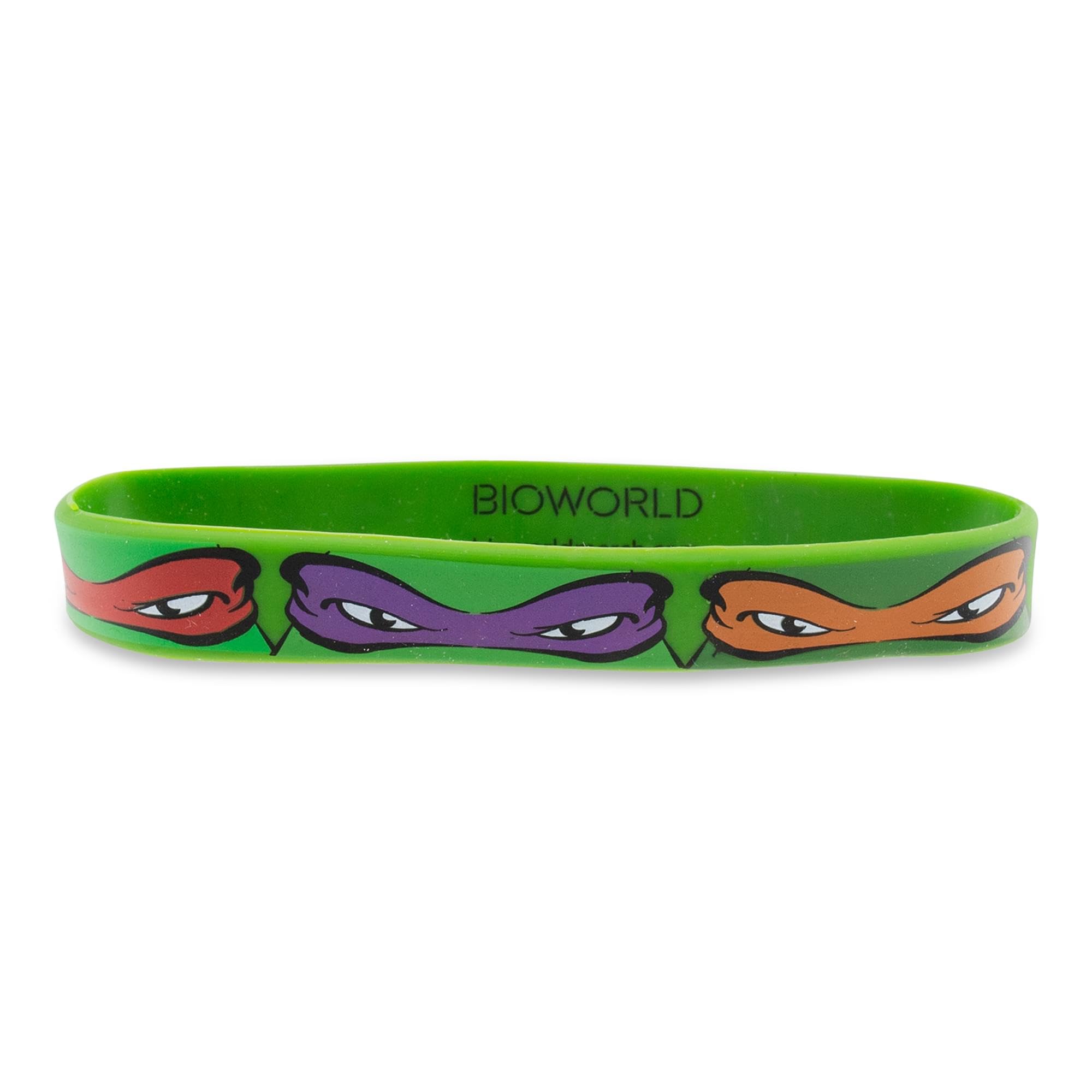 Teenage Mutant Ninja Turtles Bros 4 Life Green Rubber Bracelet 2-Pack - TMNT Friendship Bracelets for Fans, Cosplay & Comic Con Accessories