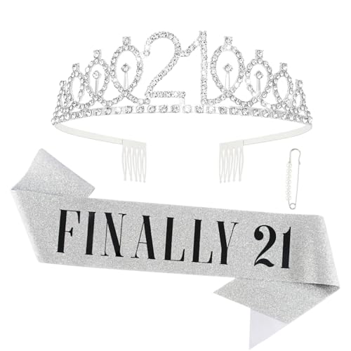 Silver 21 Crown & Sash
