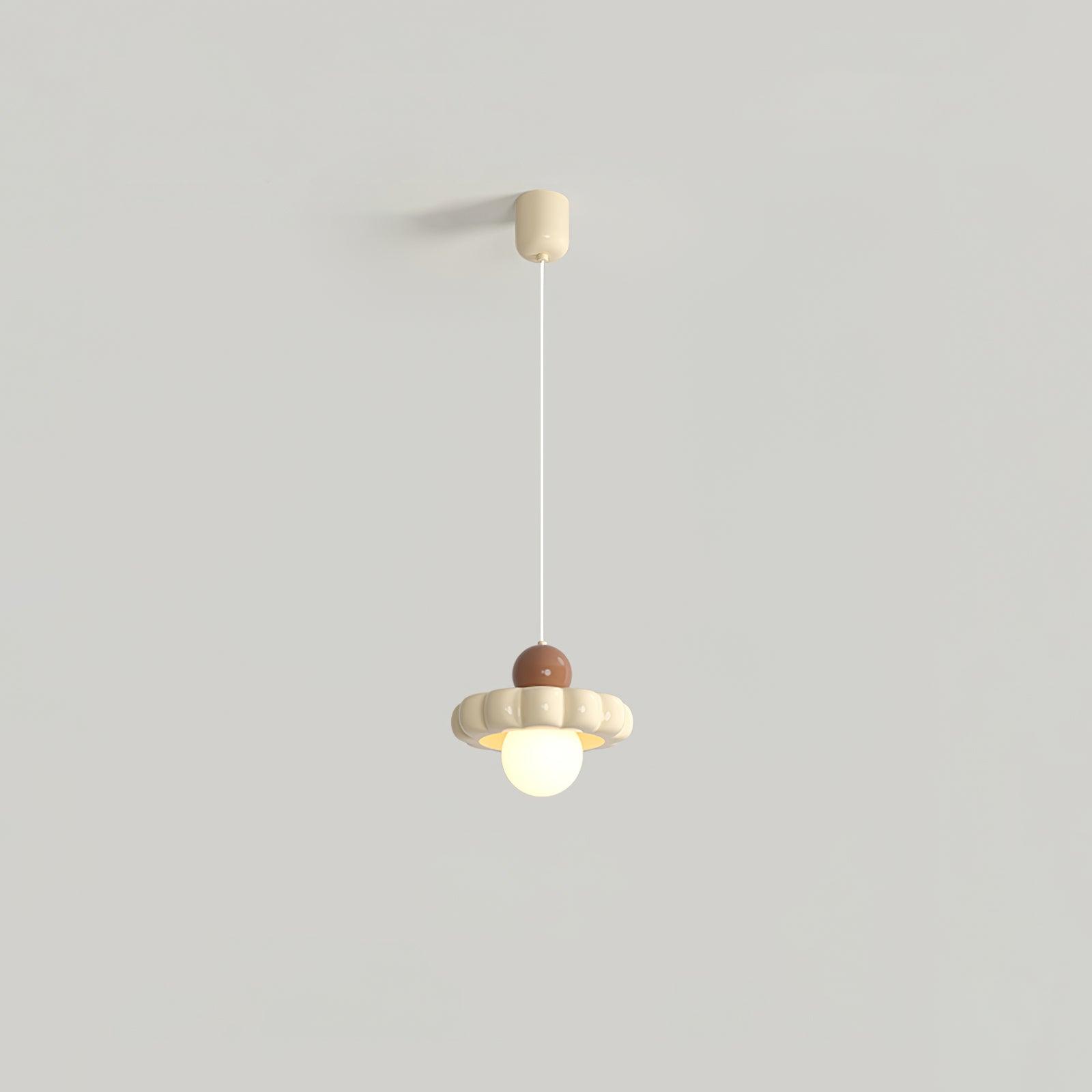 Stylish Cream Cloud Pendant Lamp - Modern Hanging Light Fixture for Bedroom, Living Room & Dining Room Decor