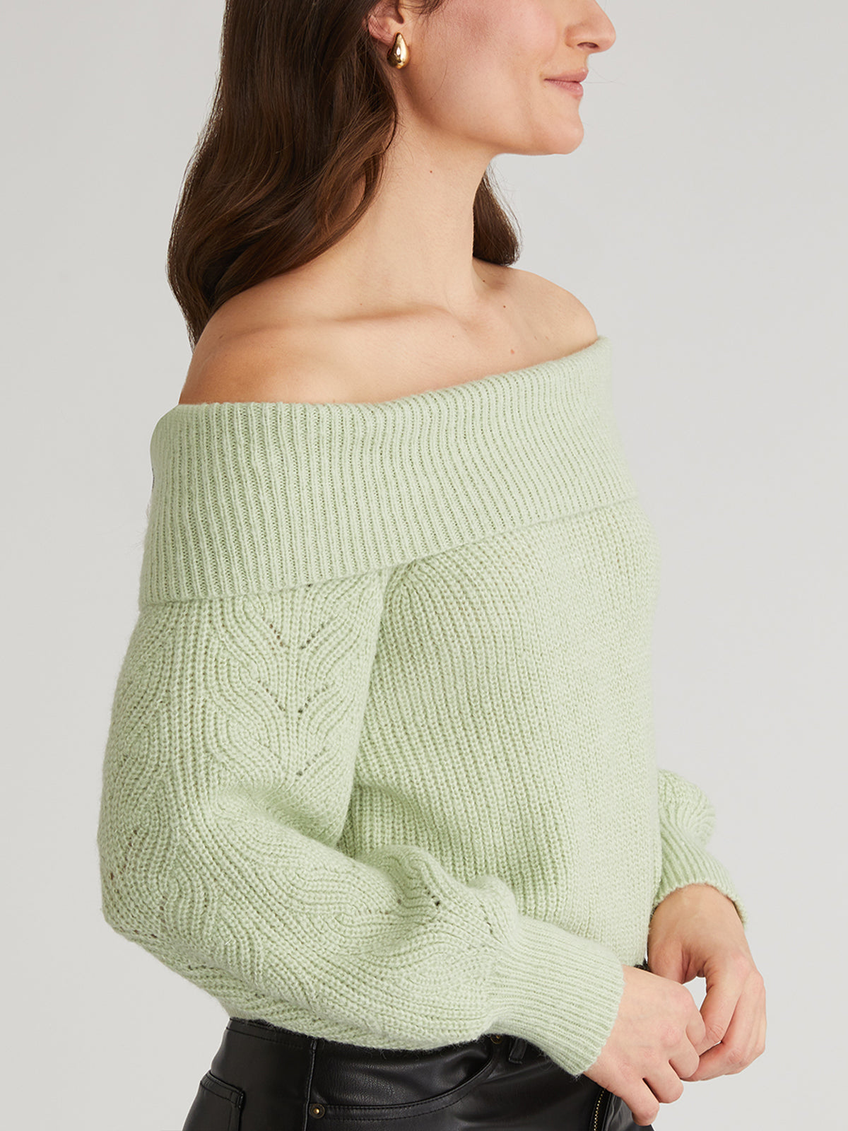Marisa Women's Relaxed Off Shoulder Pullover Sweater - Soft Knit Casual Long Sleeve Top for Fall & Winter | Perfect for Date Night, Office Wear and Weekend Outfits