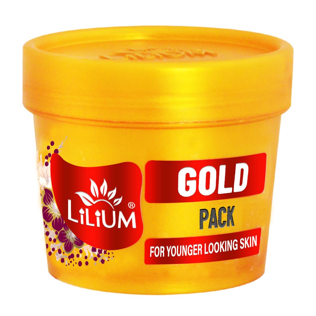 Lilium Gold Face Pack 100g - Anti-Aging Facial Mask for Youthful Glow & Brightening | Paraben & Sulfate Free for All Skin Types (Oily, Dry, Sensitive) | Men & Women Skincare | Perfect for Daily Beauty Routine & Spa Treatments