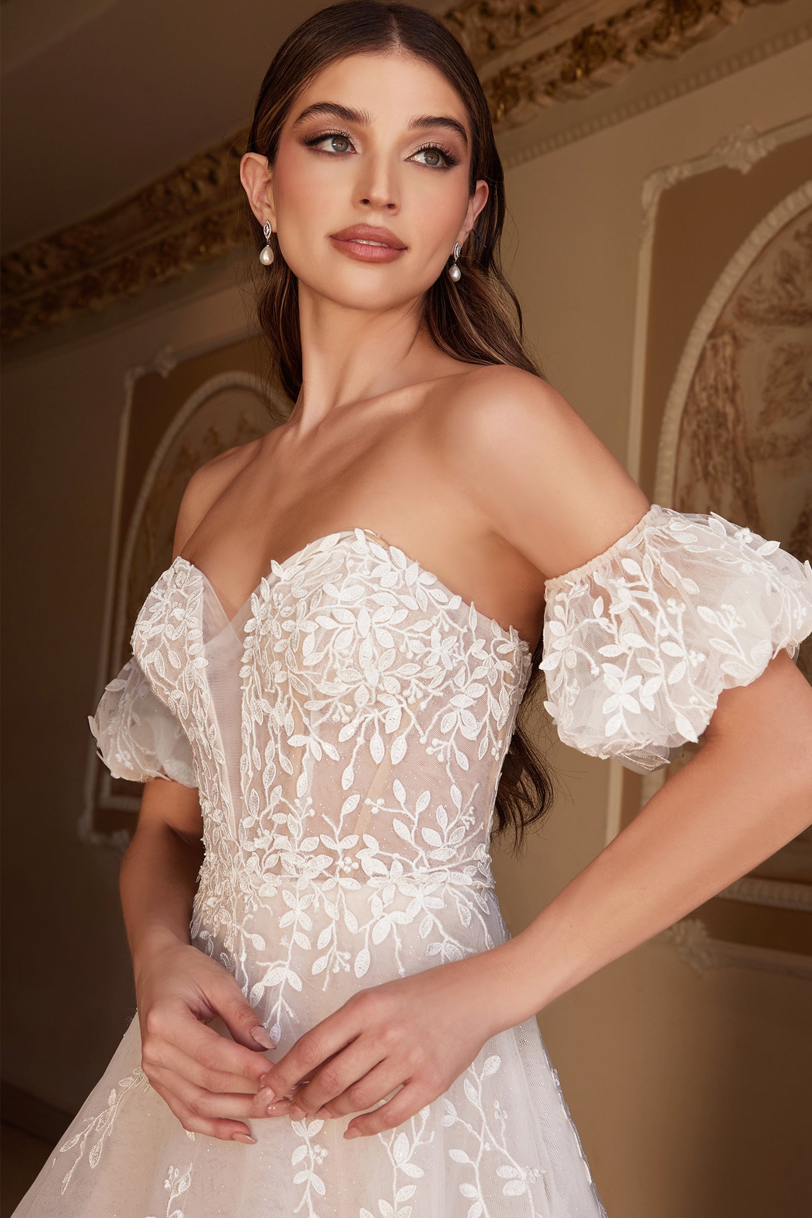 Andrea & Leo WILLOW BRIDAL GOWN A1014 - Elegant Wedding Dress for Brides, Perfect for Church Ceremonies & Beach Weddings
