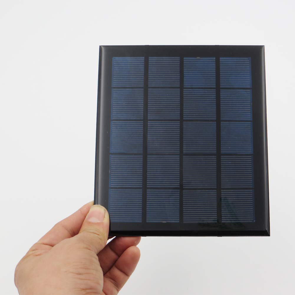 5V 500mA Waterproof Polycrystalline Solar Panel Kit - DIY Solar Battery Charger for Outdoor, Camping, RV & Emergency Power Supply