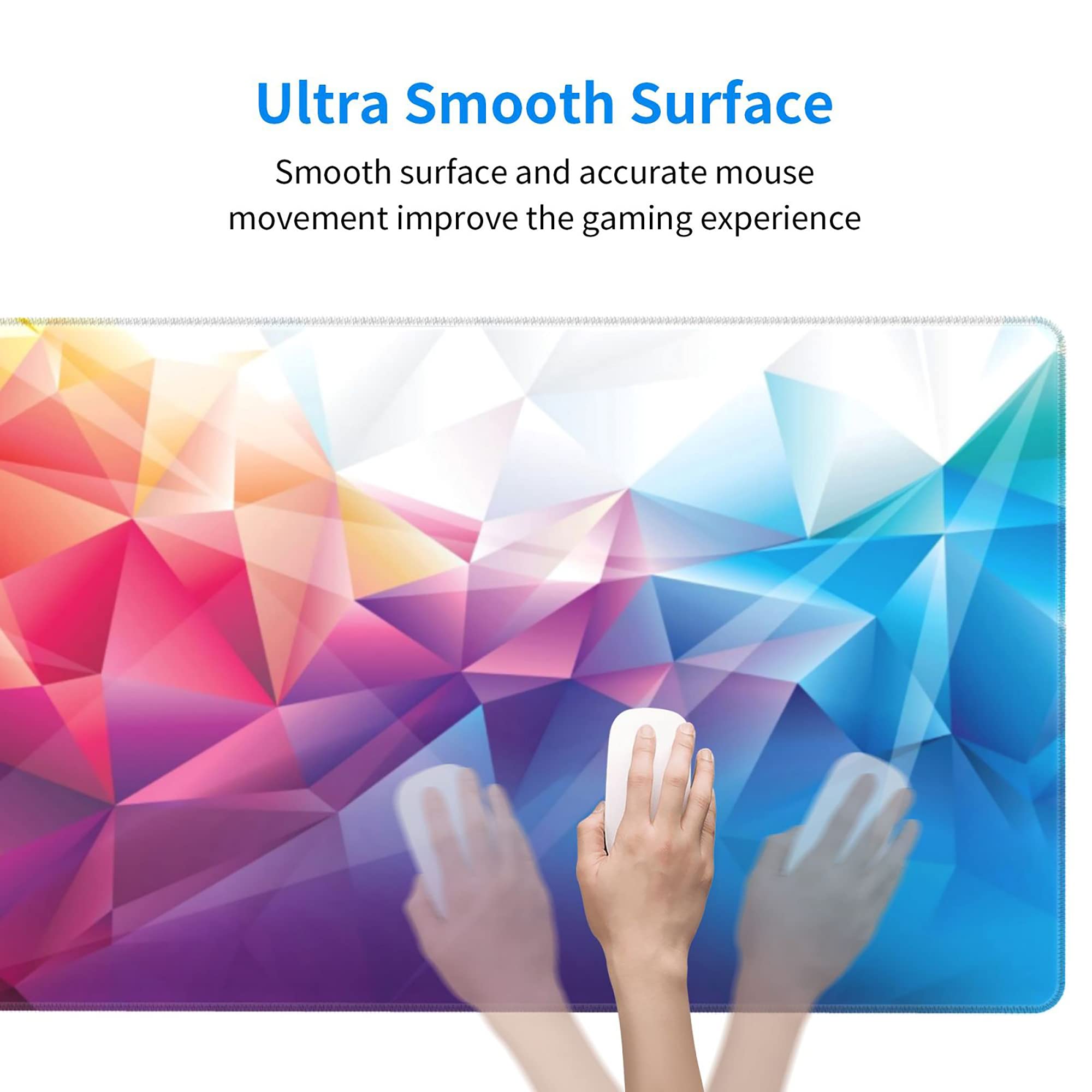 Custom Photo Mouse Pad - Personalized Desk Mat with Text & Logo - 29.5x15.8in (40x75cm) Large Gaming Mousepad - Perfect for Office, Gaming & Graphic Design Workspace