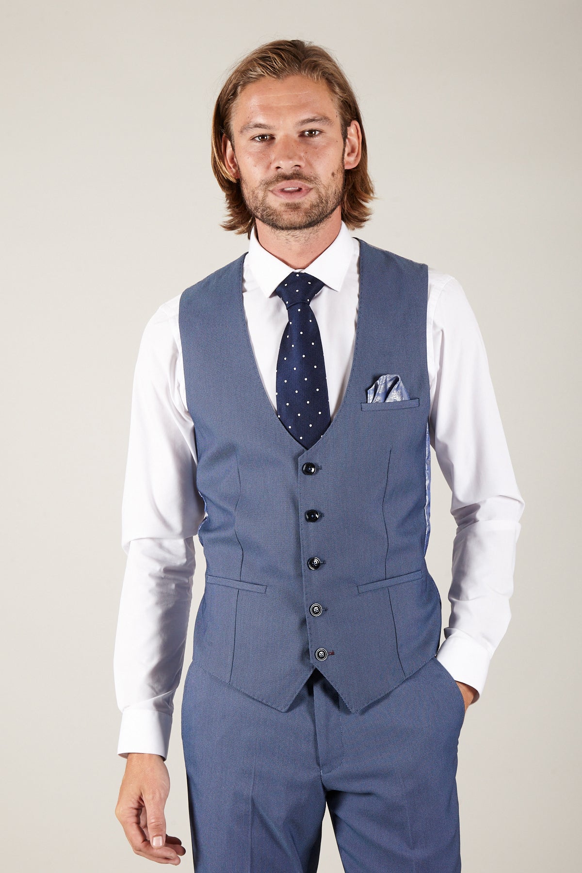 DANNY Men's Slim Fit Single Breasted Waistcoat Vest - Formal & Casual Wear for Weddings, Office & Special Occasions