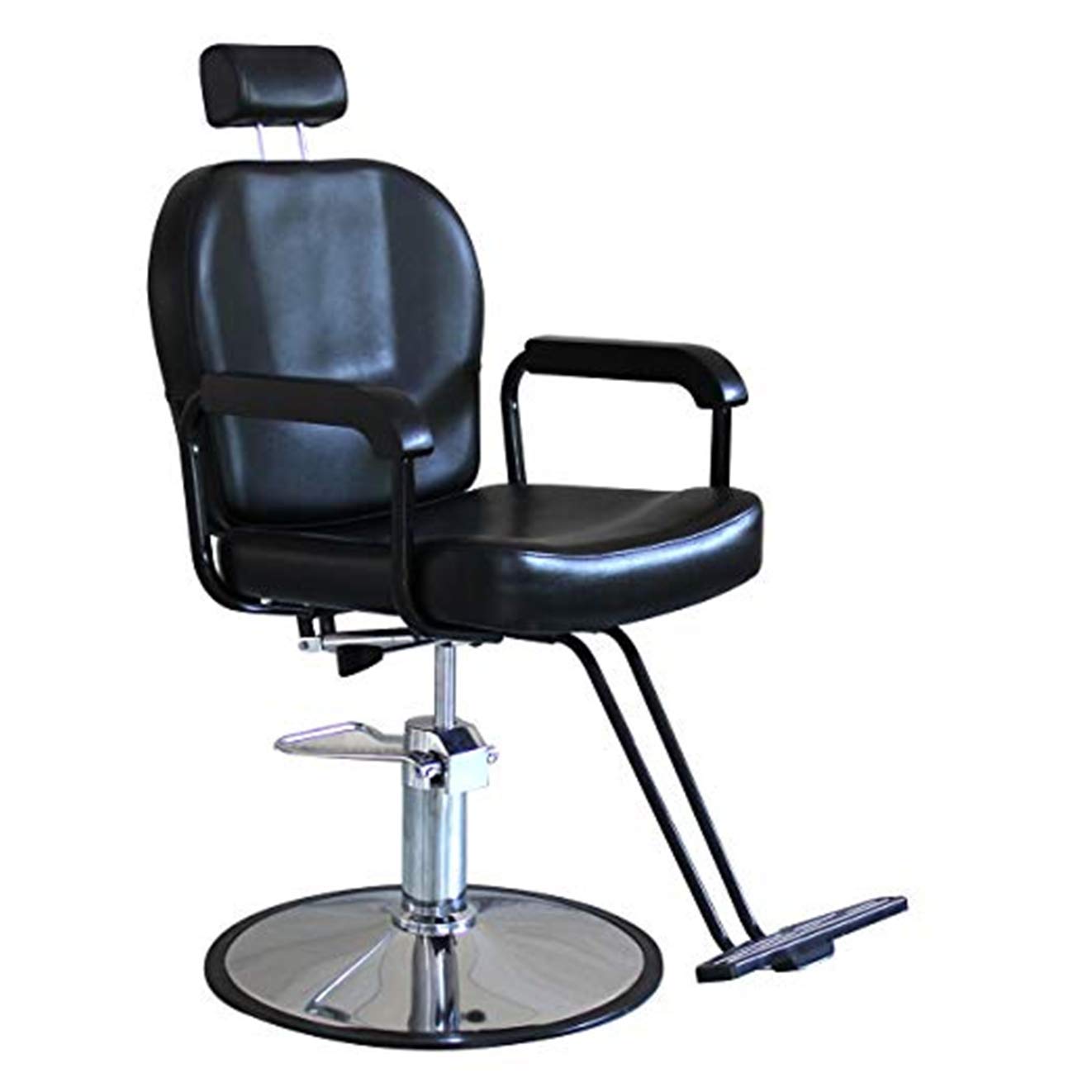 Vintage Hydraulic Recline Barber Chair for Salon & Spa - Professional Beauty Salon Equipment for Haircuts, Shaves & Relaxation