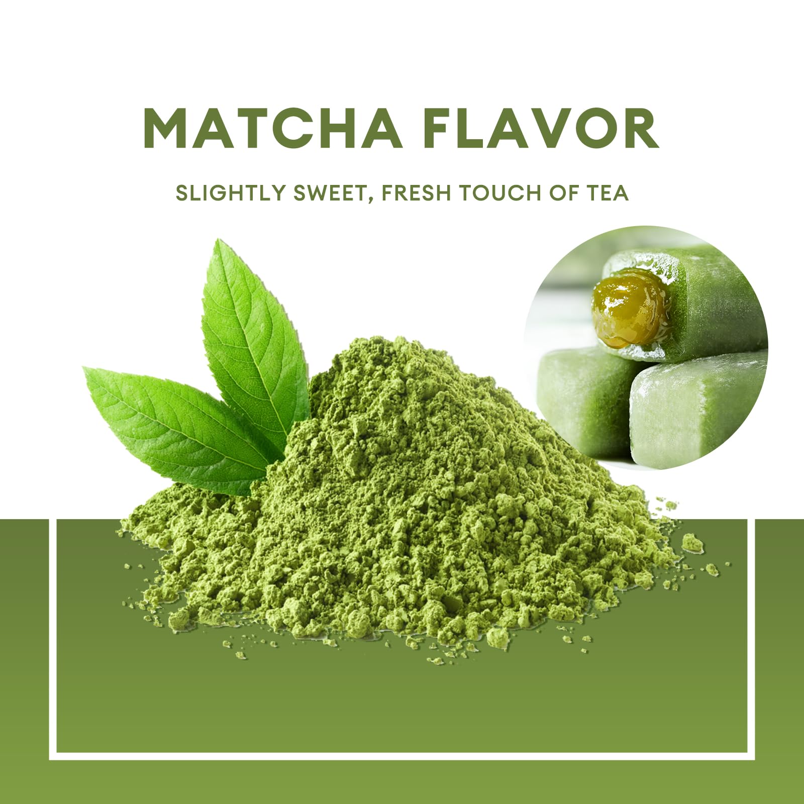 Bestore Mochi Popping Gnocchi - Matcha Mango Red Bean Rice Cake Snacks (3 Pack, 15.87 Oz) - Perfect for Tea Time, Office Snacks & Asian Dessert Lovers