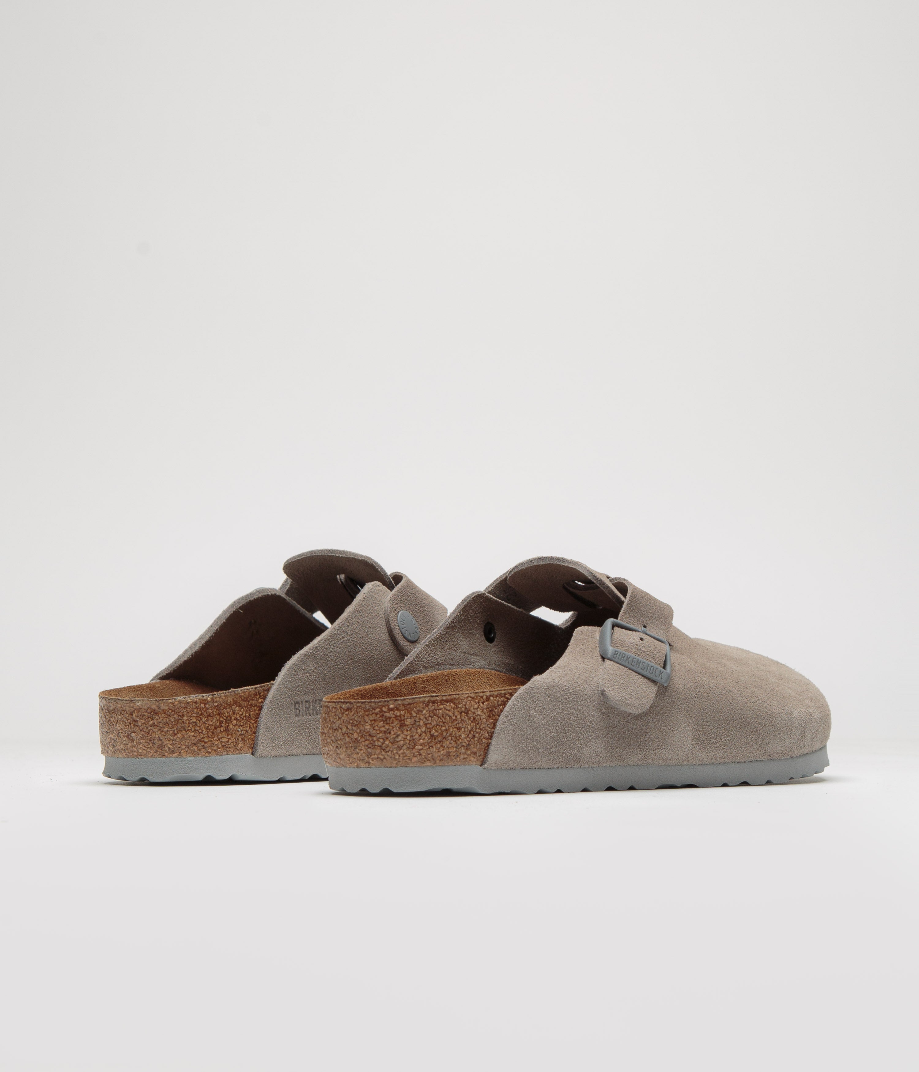 Birkenstock Boston Soft Footbed Sandals for Men & Women - Stone Coin | Comfortable Cork Footbed | Perfect for Casual Wear, Office & Travel