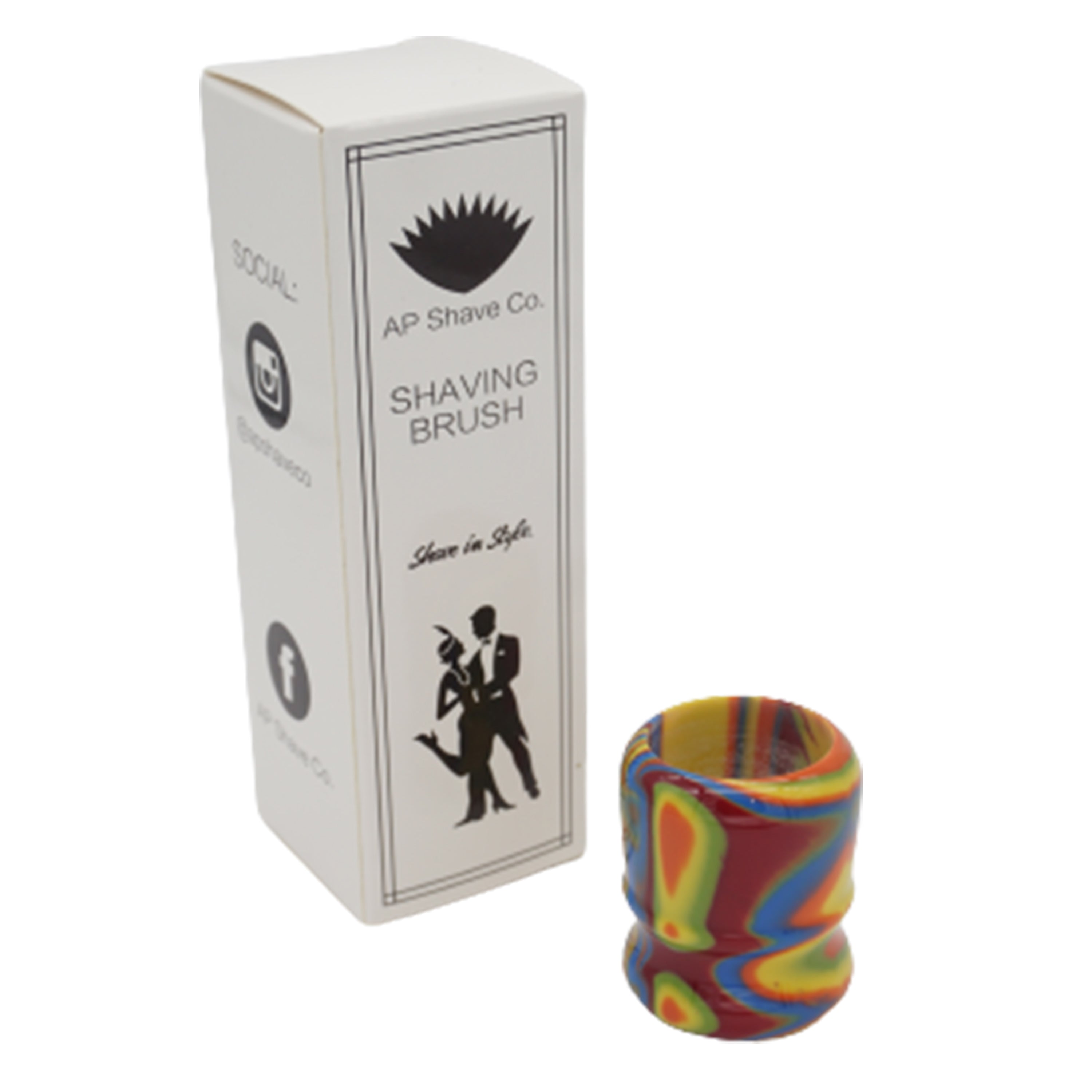 Premium Handcrafted Disco Shaving Brush Handle - Fits 24mm & 26mm Knots - Perfect for Wet Shaving, Grooming Gifts & Men's Skincare Routine