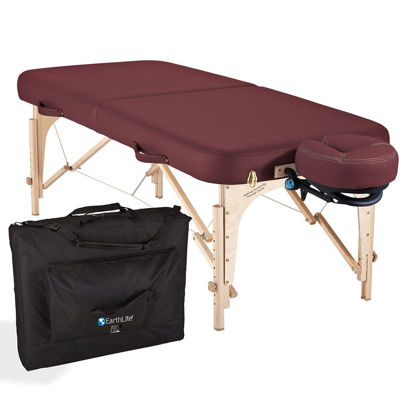 Earthlite Spirit Portable Massage Table with Carrying Case - Professional Foldable Massage Bed for Therapists, Home Use, Spa & Reiki Sessions - Ideal for Mobile Massage Business & Relaxation Therapy
