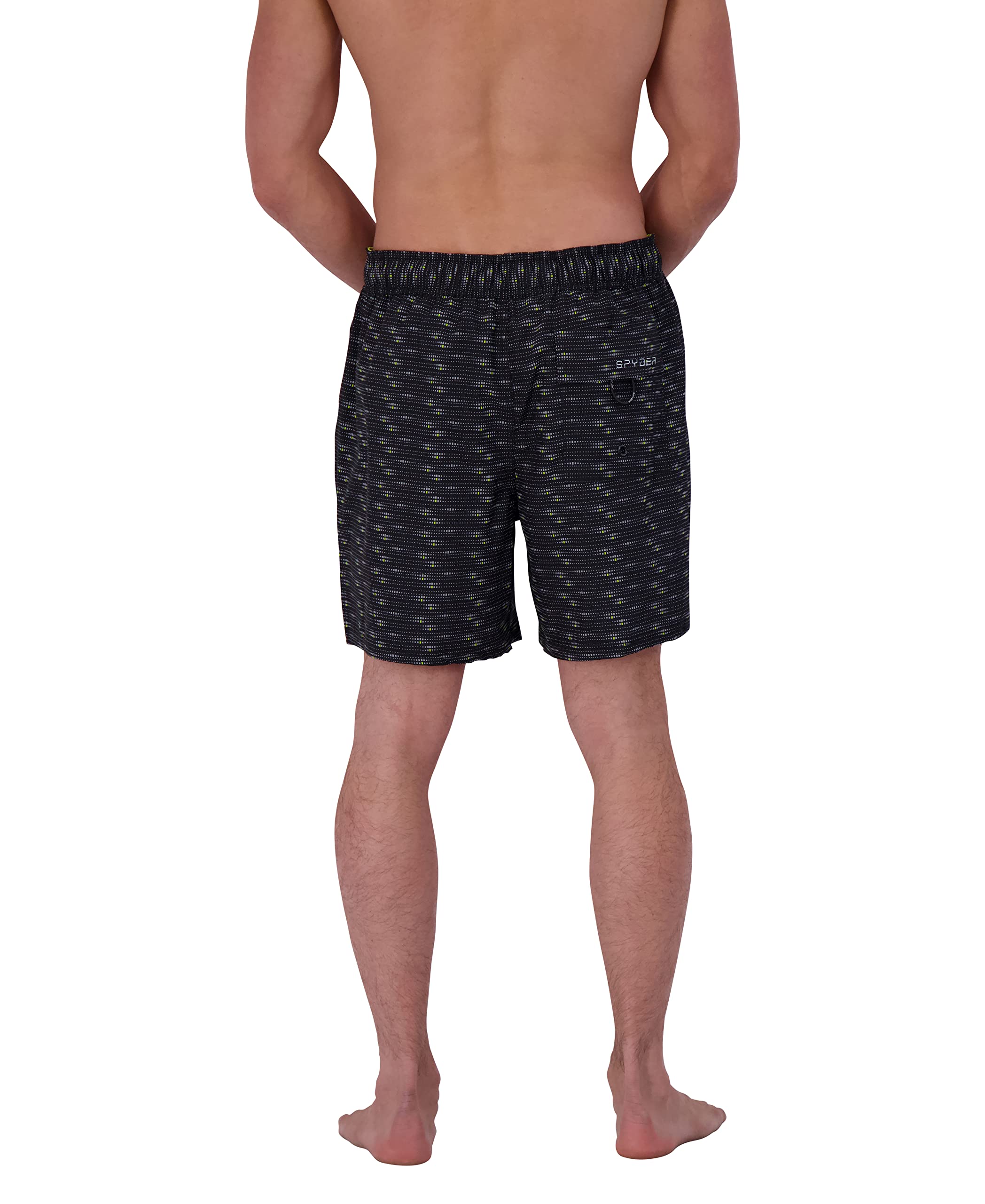 Spyder Men's Quick-Dry Stretch 7-Inch Board Swim Trunks with UPF 50+ Sun Protection, Mesh Liner & Pockets - Perfect for Swimming, Beach, Gym & Water Sports