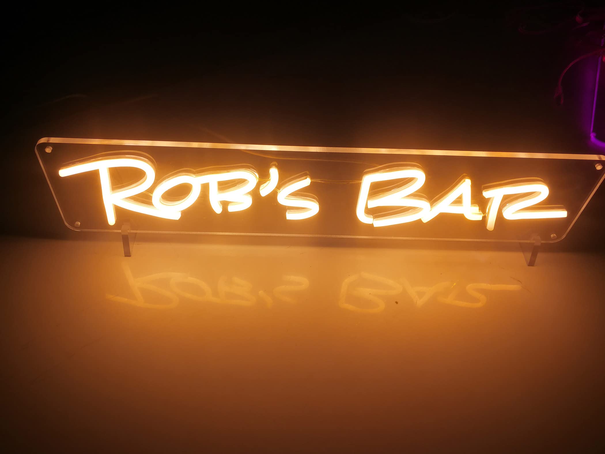 Custom LED Lighted Store Signs 14-60 Inch - Personalized Business Logo Signs with Lights for Shop, Office, Garage, Bar Decor - Perfect for Weddings, Parties & Events (14