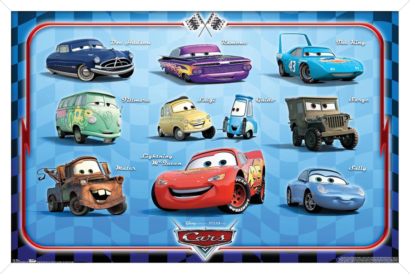 Disney Pixar Cars Wall Poster - 22.375