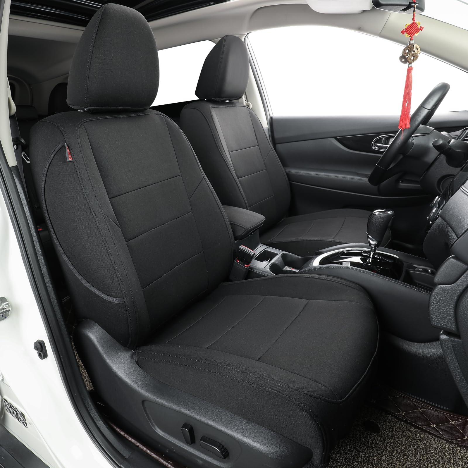 2020-2025 Nissan Sentra Seat Covers - Custom Fit for S/SV/SR/Midnight Edition | Full Coverage Airbag-Compatible Polyester Seat Protectors (Black Full Set) | Perfect for Daily Commuting & Road Trips