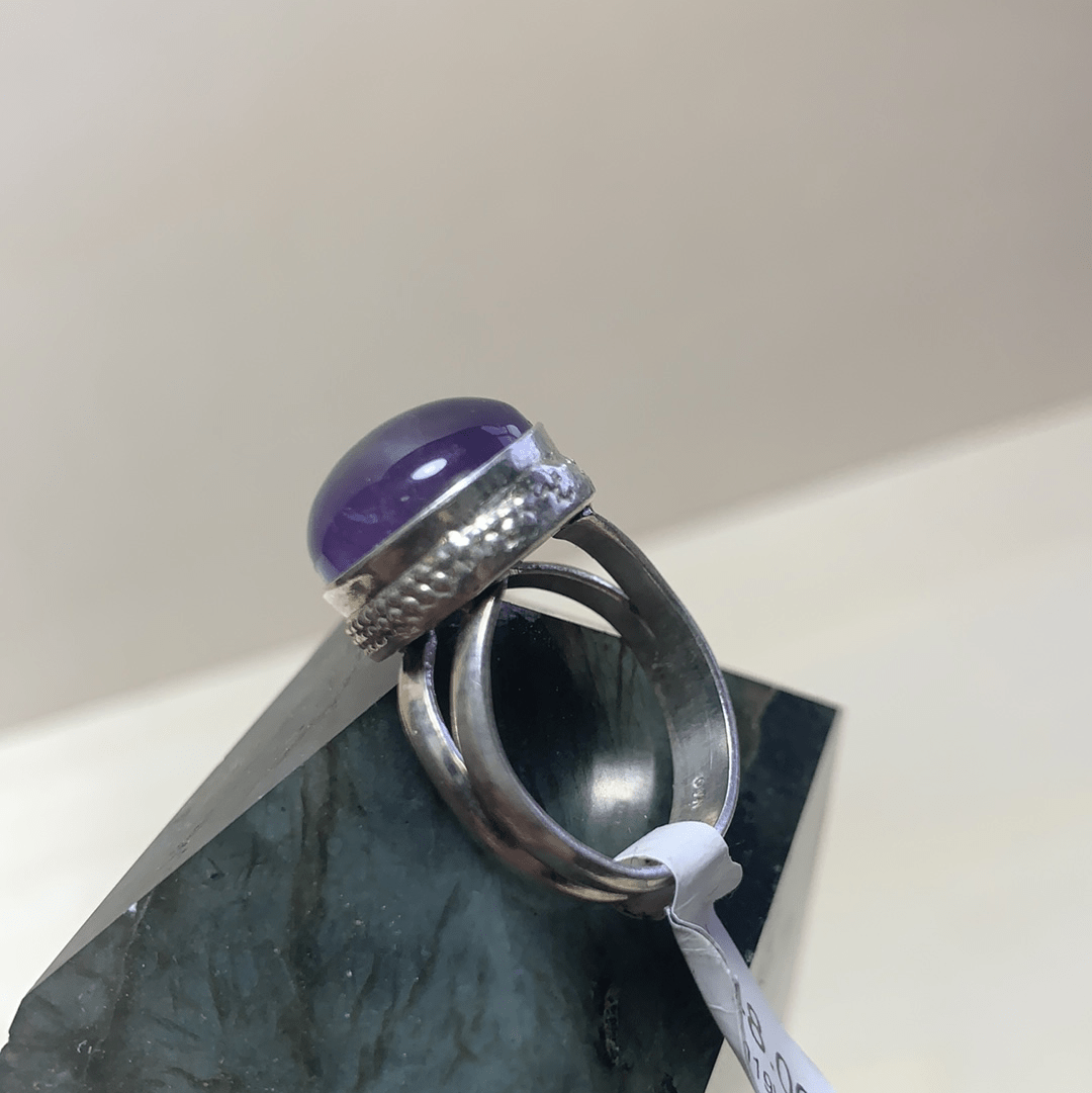 Natural Amethyst Sterling Silver Ring for Women Size 6.5 | Elegant Purple Gemstone Jewelry Gift for Birthday, Anniversary & Special Occasions