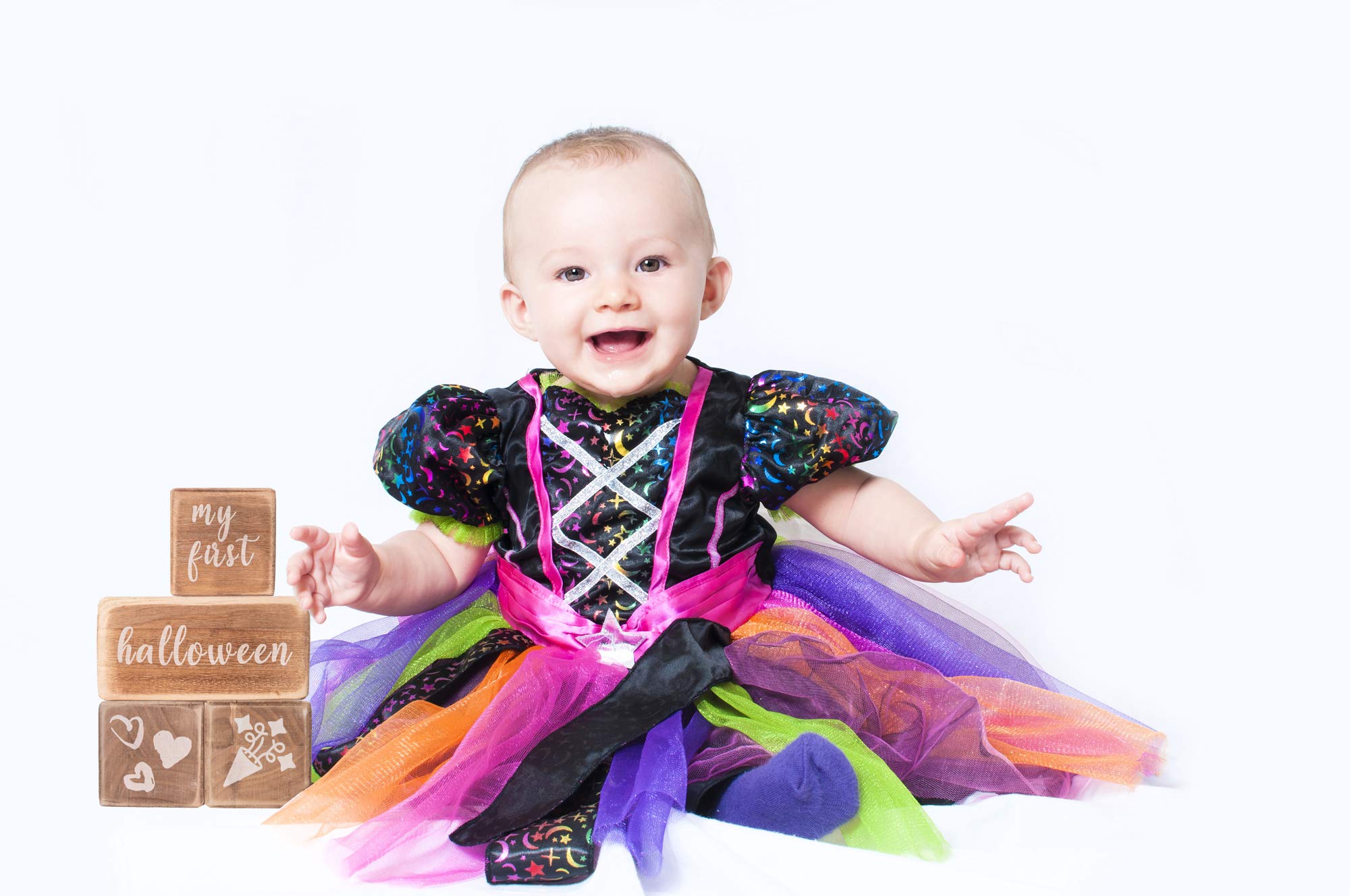 Baby Monthly Milestone Blocks - Wooden Age Blocks for Nursery Decor | Perfect Baby Shower Gift & Newborn Photography Props | Capture Precious Moments from 1-12 Months for Social Media & Memory Keepsakes