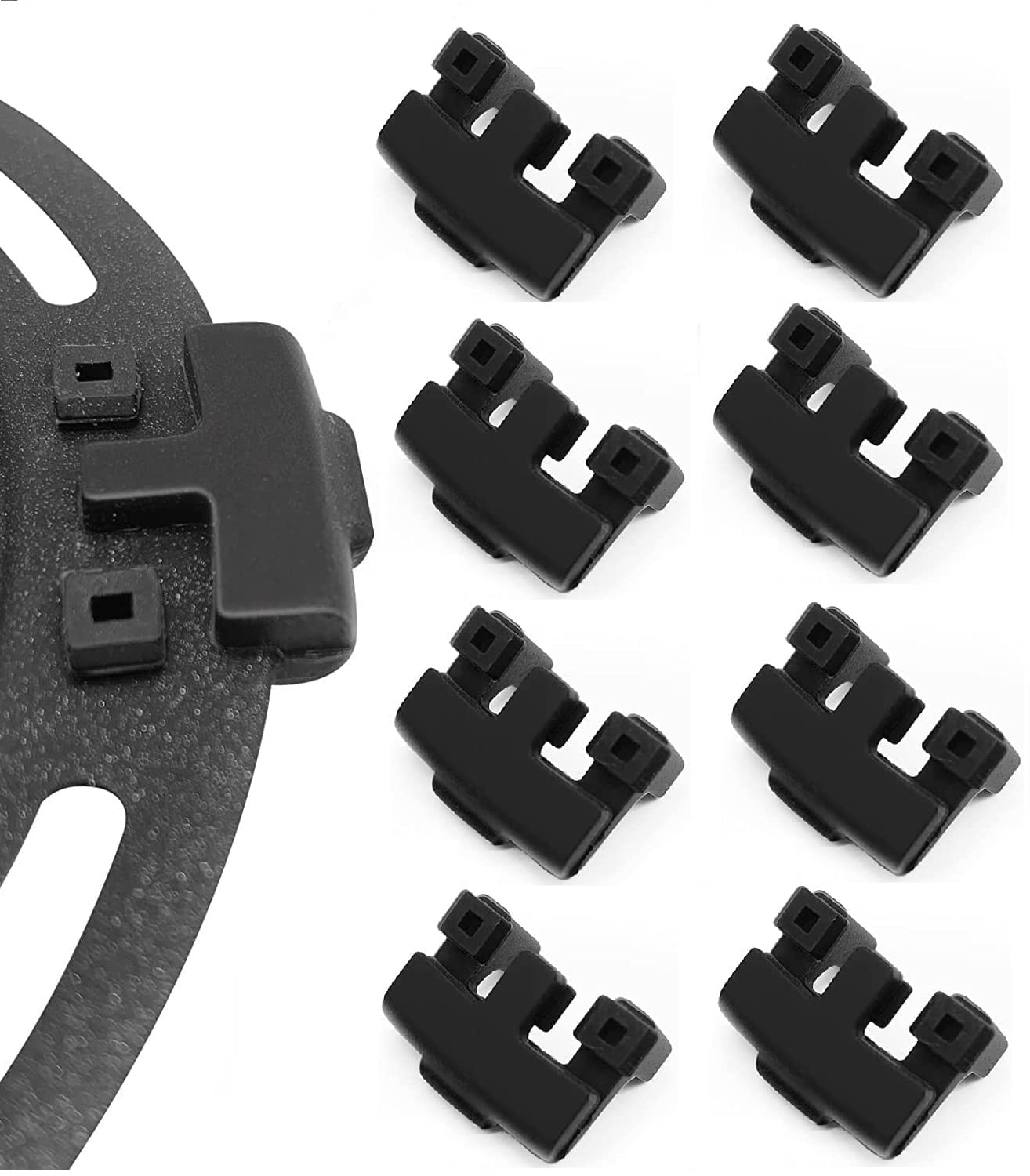 8PCS Premium Silicone Rubber Feet for Bella Pro Series, Paris Hilton, Crux, COSORI, Dreo & Ultrean Air Fryers - Non-Slip Air Fryer Leg Bumpers & Tray Stabilizers (Perfect for Kitchen Safety & Preventing Scratches)