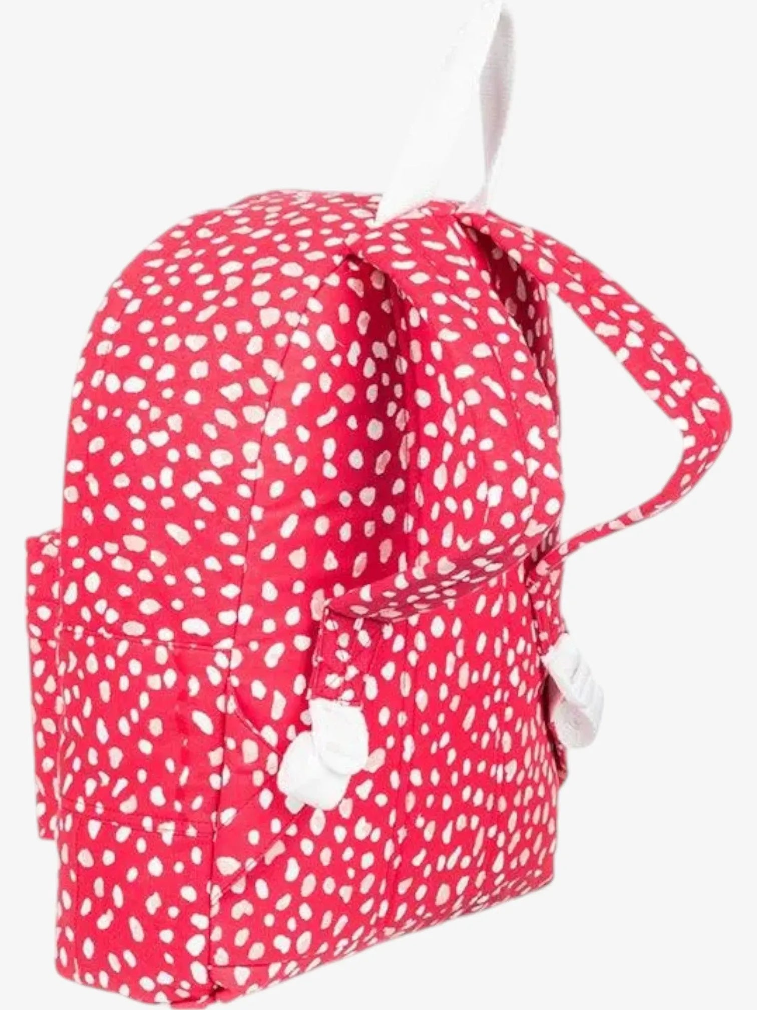 ROXY Sugar Baby Canvas Backpack - Red & White Stylish School Bag for Women & Girls | Perfect for College, Travel & Everyday Use