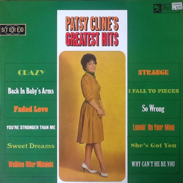 Patsy Cline Greatest Hits Vinyl LP Record - Country Music Compilation Album (VG+ Condition) - Perfect for Vintage Music Collectors & Home Listening