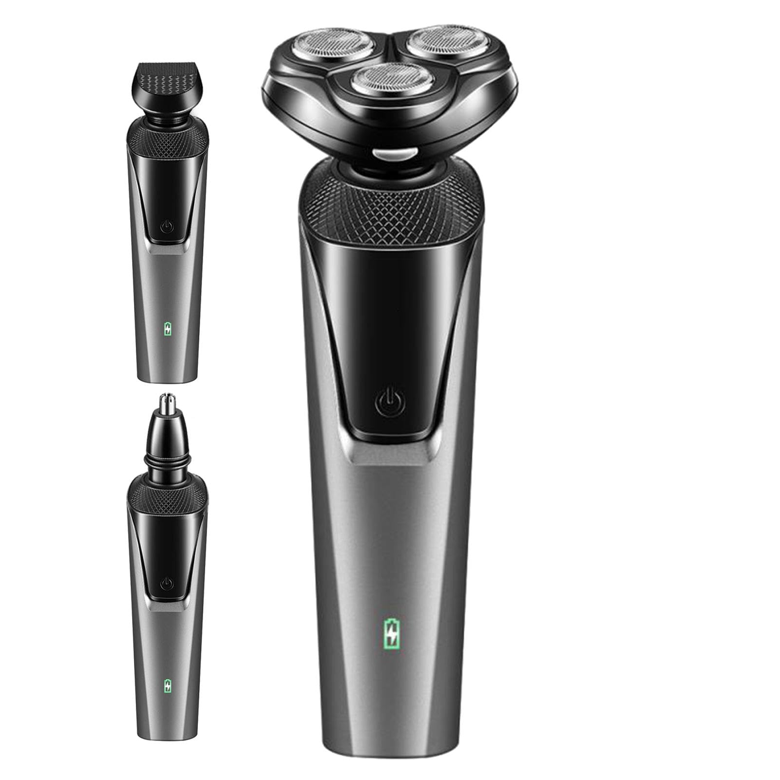 Premium Electric Razor for Men - USB Rechargeable Wet/Dry Shaver with Detachable Head & Travel Case - Perfect for Home, Travel & Gym Use - Waterproof Beard Trimmer for Smooth Shaving Anywhere