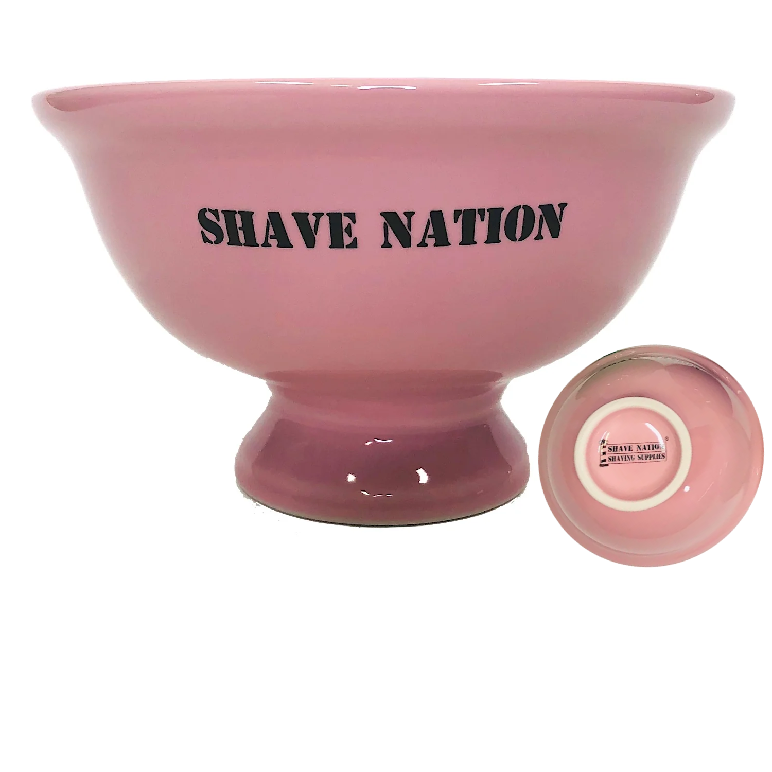 Shave Nation Premium Ceramic Shaving Lather Bowl for Men - Custom Shaving Bowl for Thick Lather & Smooth Shave - Perfect for Wet Shaving & Barber Shop Use