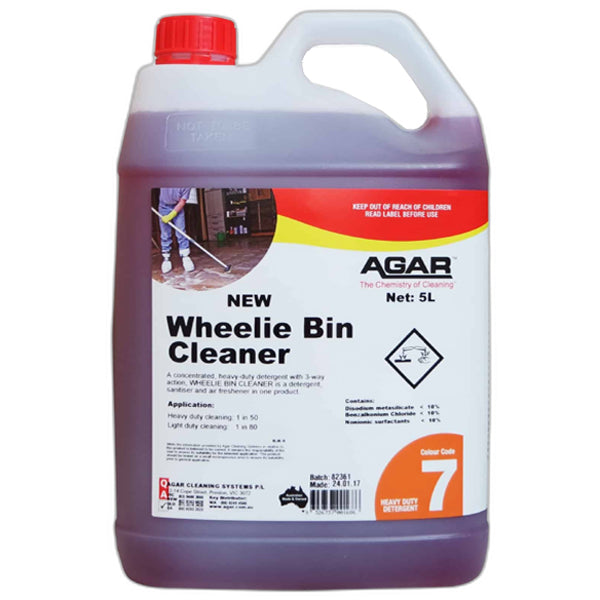 Agar Wheelie Bin Cleaner – Powerful Trash Can Sanitizer & Deodorizer for Outdoor Garbage Bins, Home & Commercial Use