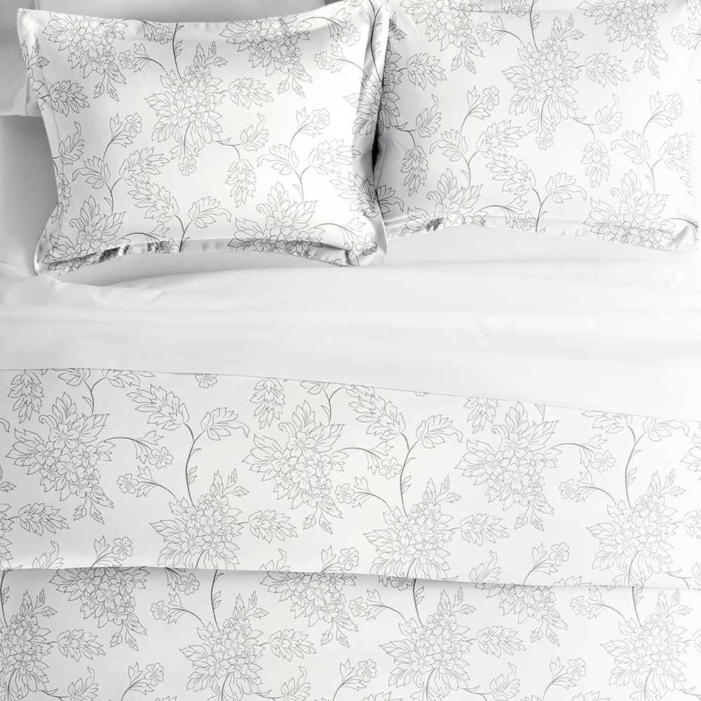 Vines Pattern 3 Piece Duvet Cover Set - Soft Breathable Bedding Set with Pillowcases - Perfect for Master Bedroom, Guest Room & Dorm Decor