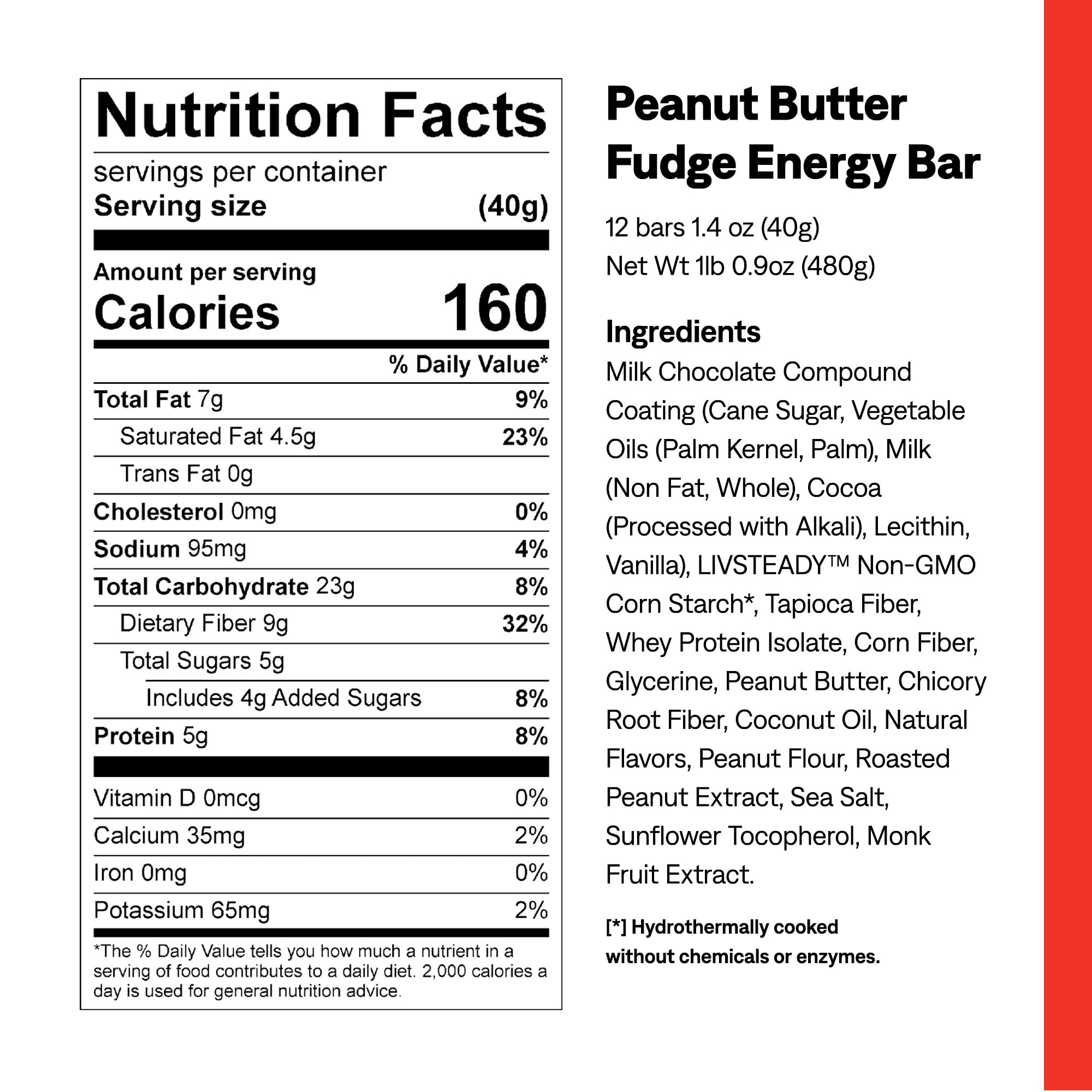 UCAN Energy Snack Bars - Peanut Butter Fudge Flavor | All Natural, Low Sugar, Non-GMO, Gluten-Free & Keto-Friendly Protein Bars (12 Pack, 1.4oz Each) | Perfect for Hiking, Gym Workouts & On-The-Go Healthy Snacking
