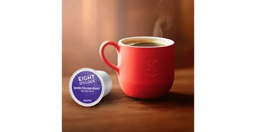 Eight O'Clock Coffee Dark Italian Roast K-Cup Pods - Bold & Rich Flavor for Keurig Brewers - Perfect for Morning Energy & Office Coffee Breaks
