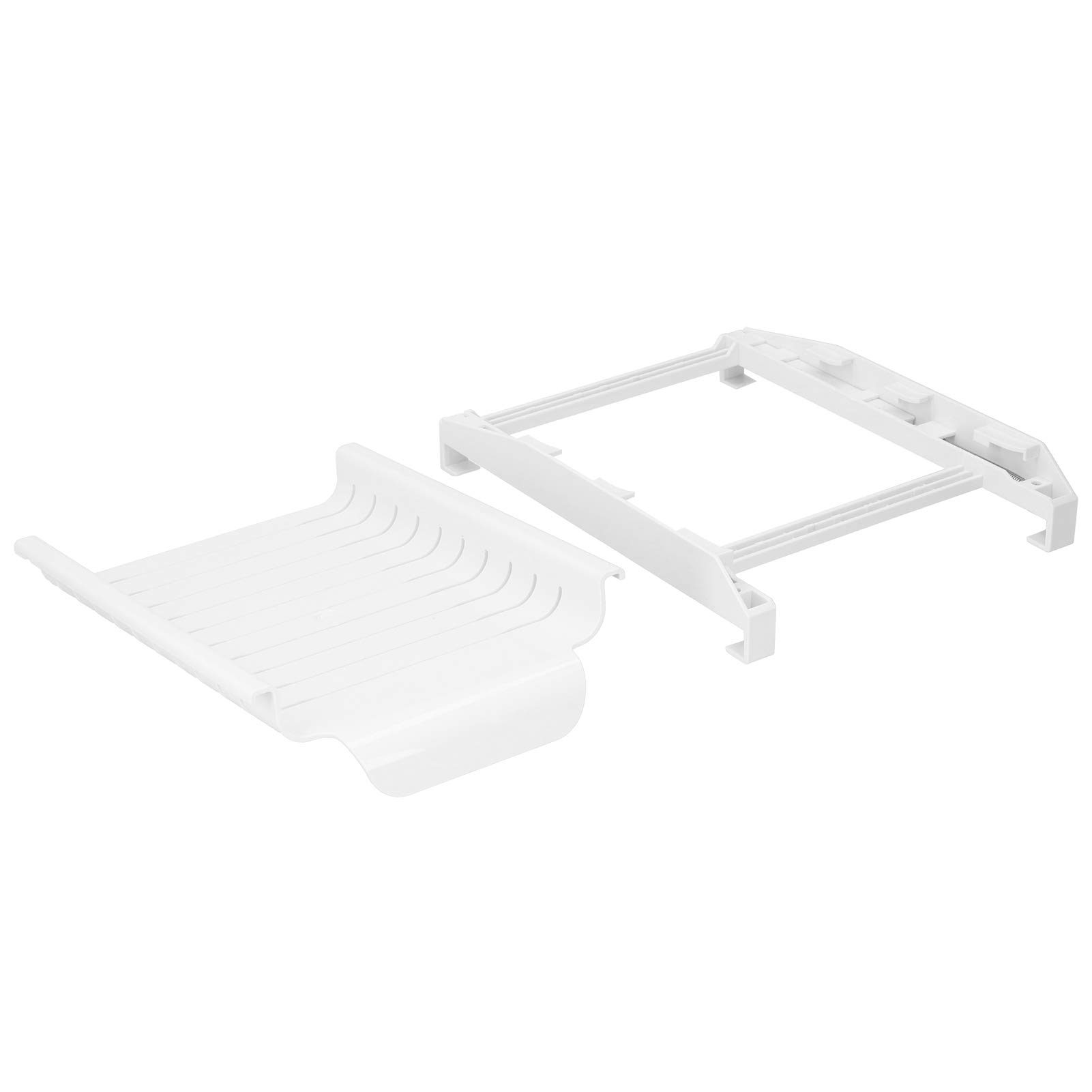 Refrigerator Food Organizer - Pull Out Drawer Shelf for Kitchen Storage | White Fridge Organizer for Fruits, Vegetables & Snacks | Space-Saving Refrigerator Storage Solution for Home & Office