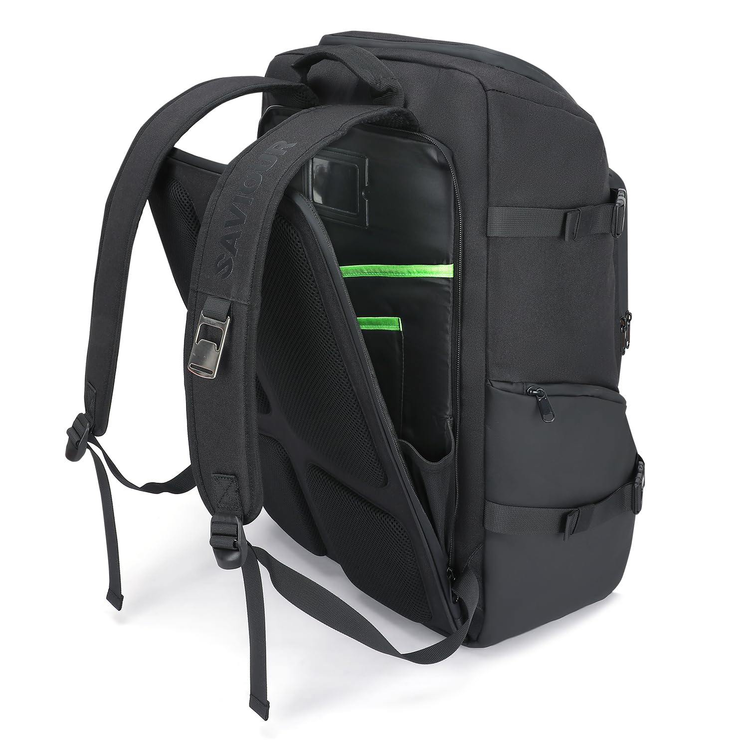 SAVIOUR DJ Accessories Transport Pack - Large Durable Gig Backpack for DJ Equipment, Mic Stands, Cables & Music Gear - Perfect for Solo Musicians & Mobile DJs On-The-Go