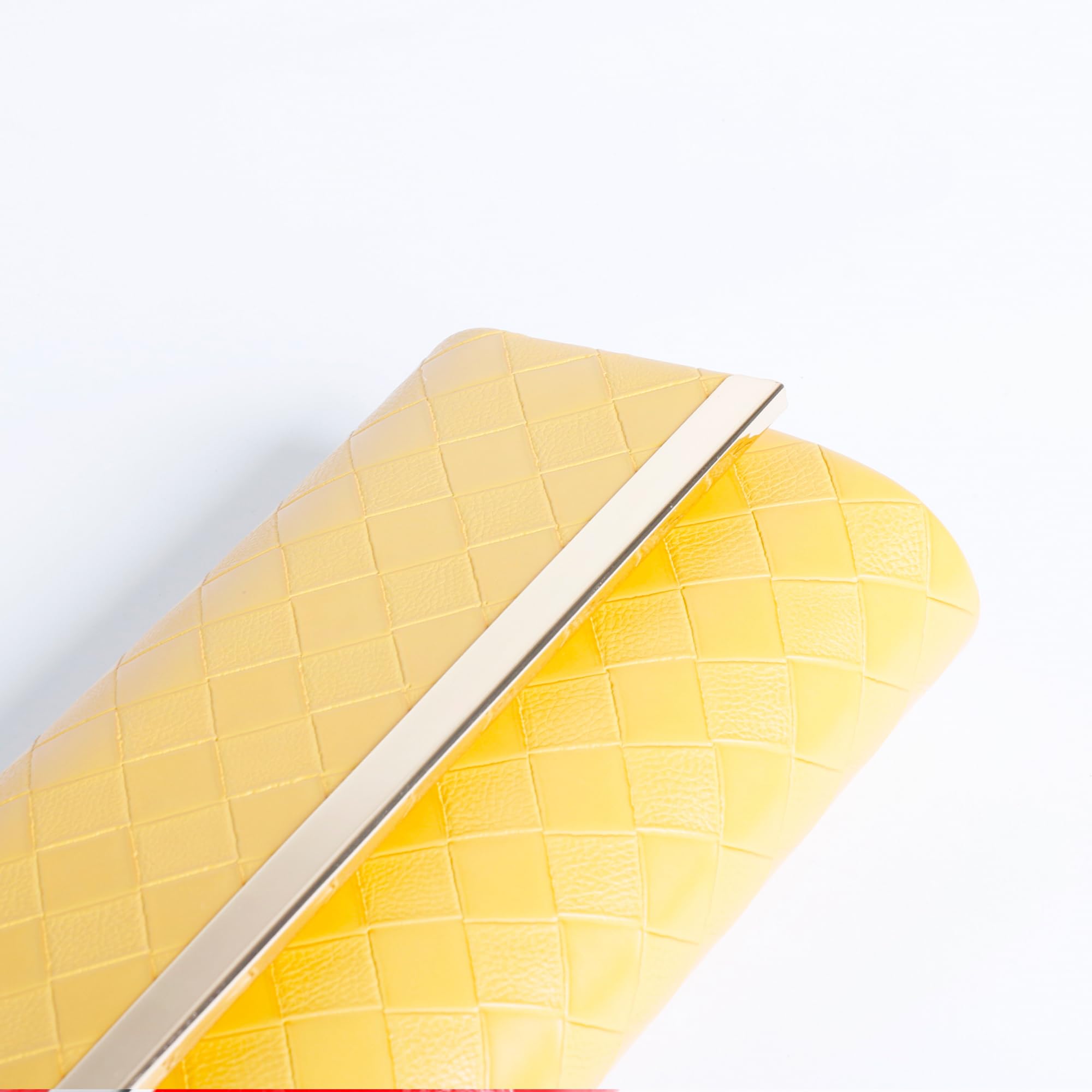 Stylish Leather Plaid Clutch Purse with Detachable Shoulder Strap - Perfect for Weddings, Parties & Travel | Elegant Women's Handbag Gift