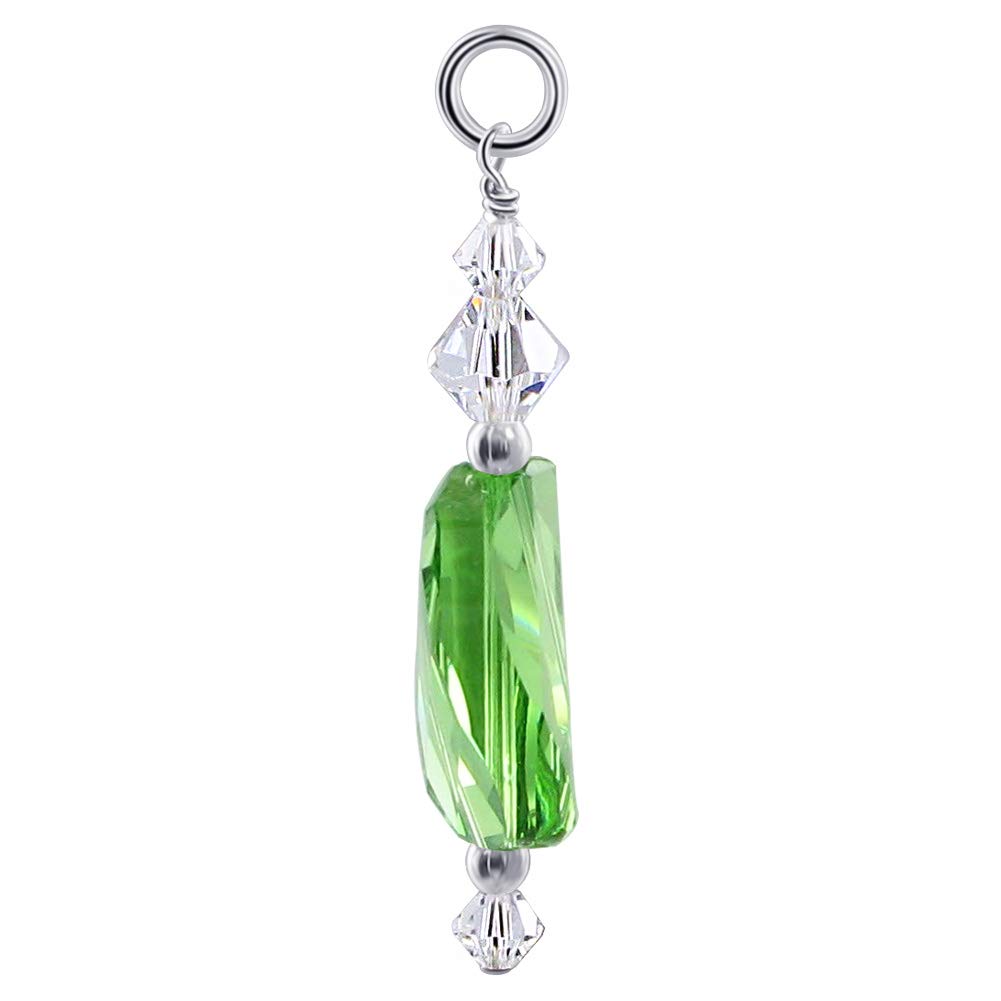 925 Silver Charm Pendant with Austrian Crystals - Elegant Jewelry for Gifts & Parties