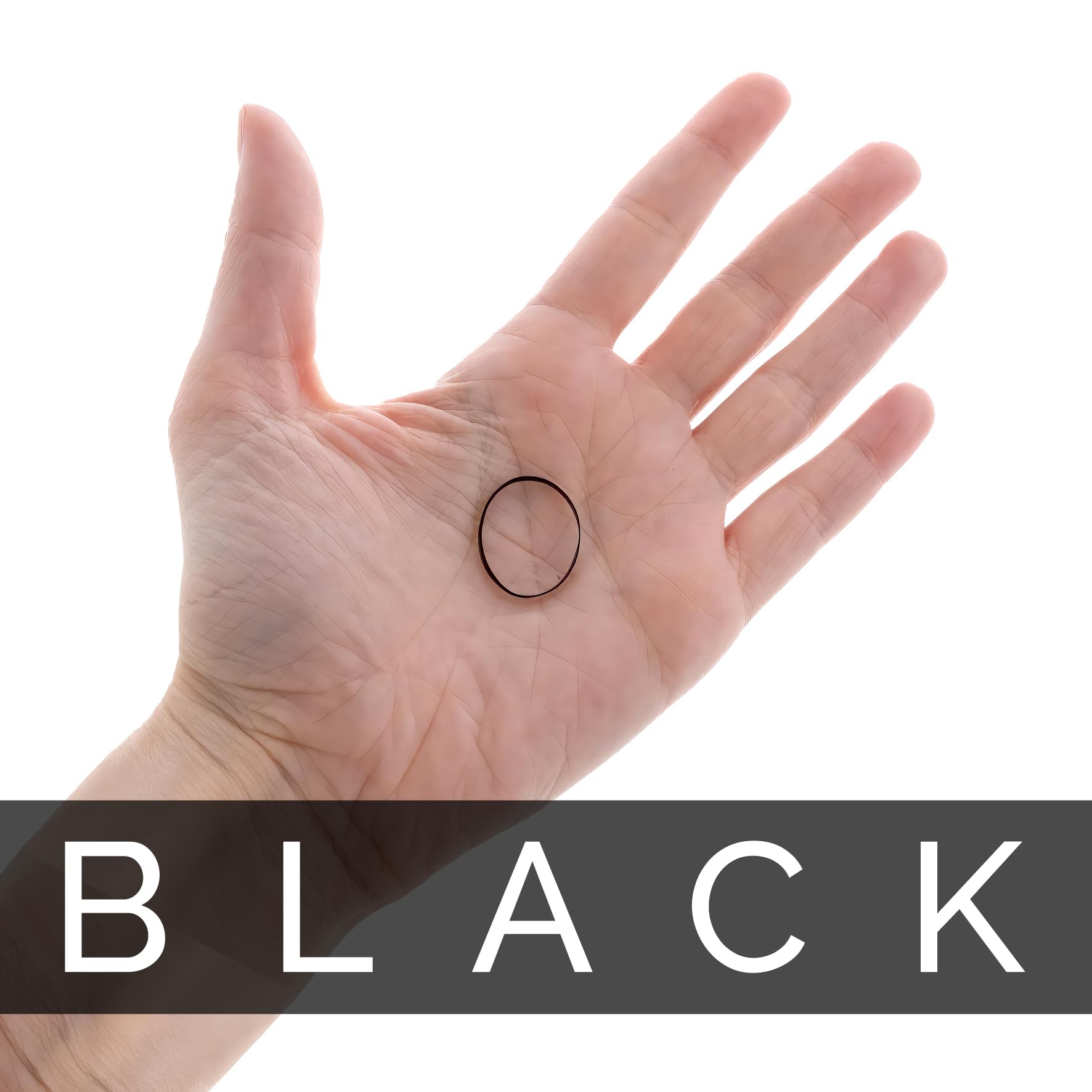 700 PCS Black Hair Ties No Metal, Gentle Elastic Hair Bands for Women & Girls - Bulk Hair Elastics for Ponytail, Braids, Workout, School & Daily Use