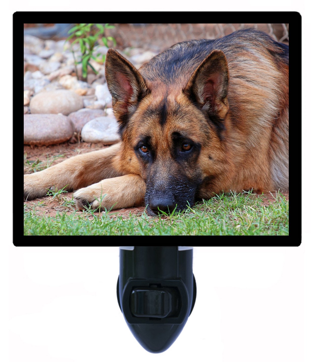 German Shepherd Dog Night Light - LED Pet Night Light for Bedroom, Nursery, or Hallway - Calming Nightlight for Dogs and Puppies