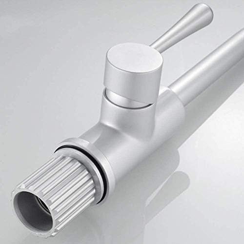 360° Swivel Kitchen Faucet - Space Aluminum Anodized Classic Basin Tap with Pull Down Sprayer | Perfect for Modern Farmhouse, RV & Small Space Kitchens