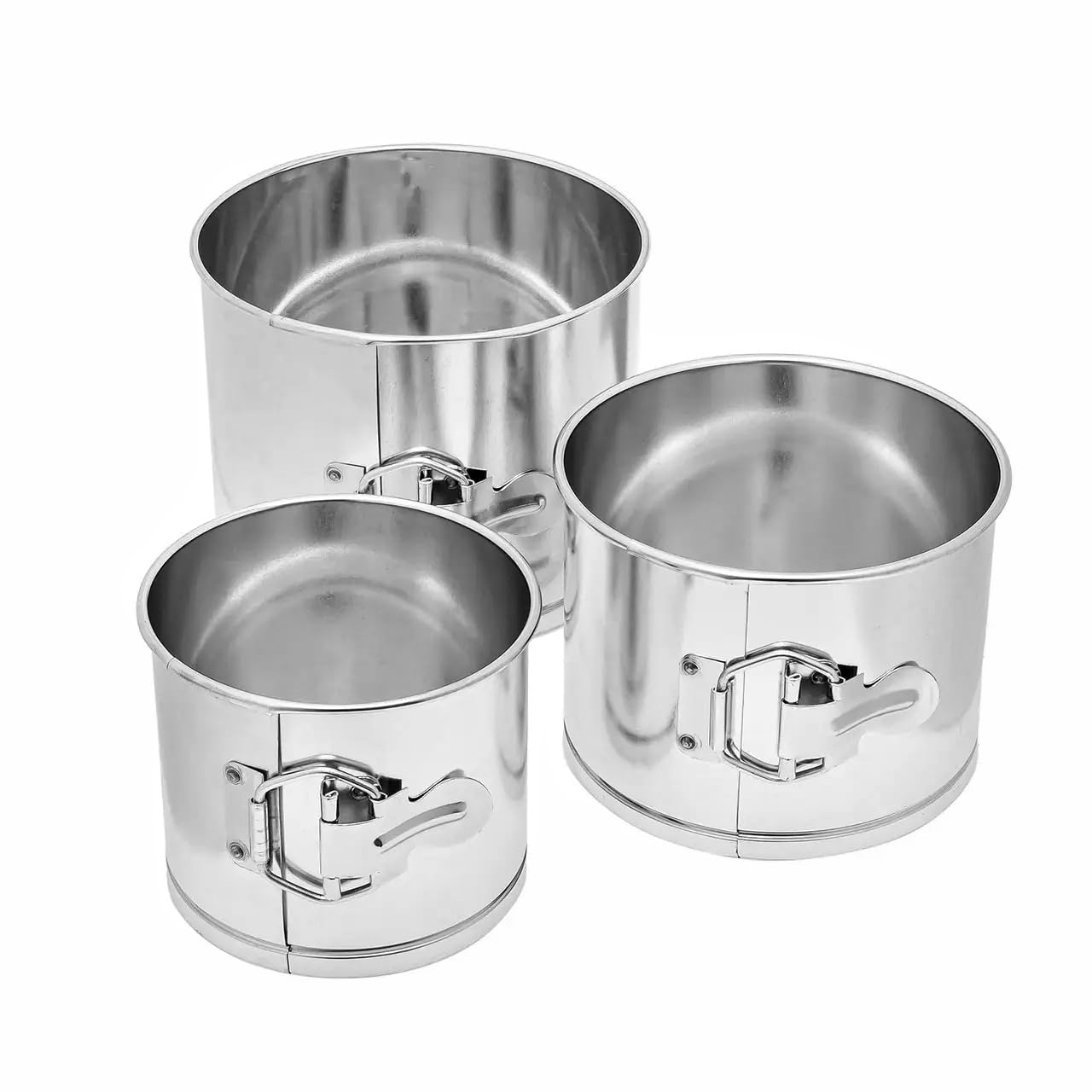 Premium Panettone Mold Set of 3 - Tall Steel Springform Baking Pans for Italian Christmas Cake, Easter Bread & Orthodox Paska - Perfect for Holiday Baking, Gift Giving & Traditional Celebrations