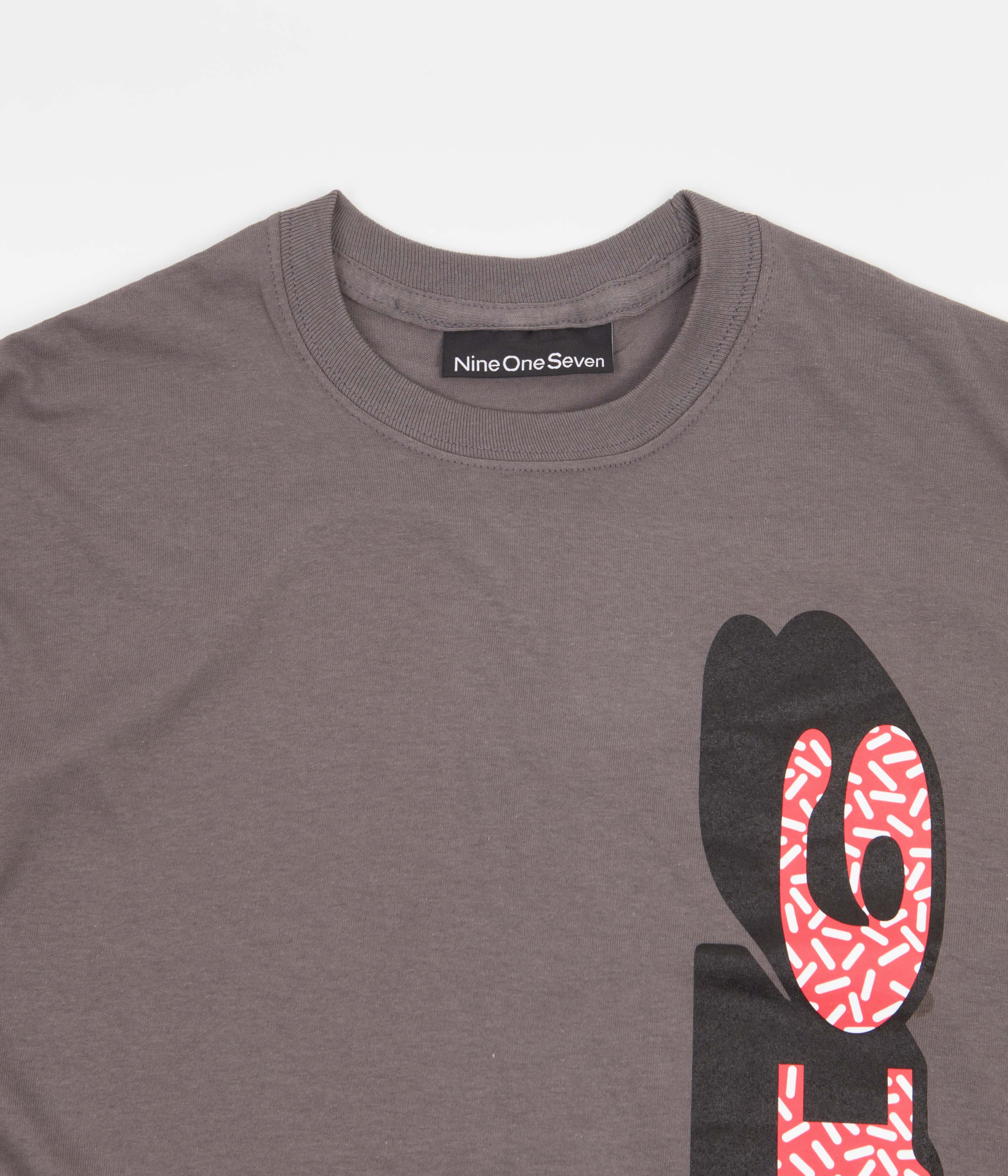 Call Me 917 Sprinkle Long Sleeve T-Shirt - Charcoal Gray | Trendy Graphic Tee for Women | Perfect for Casual Outings & Streetwear Fashion