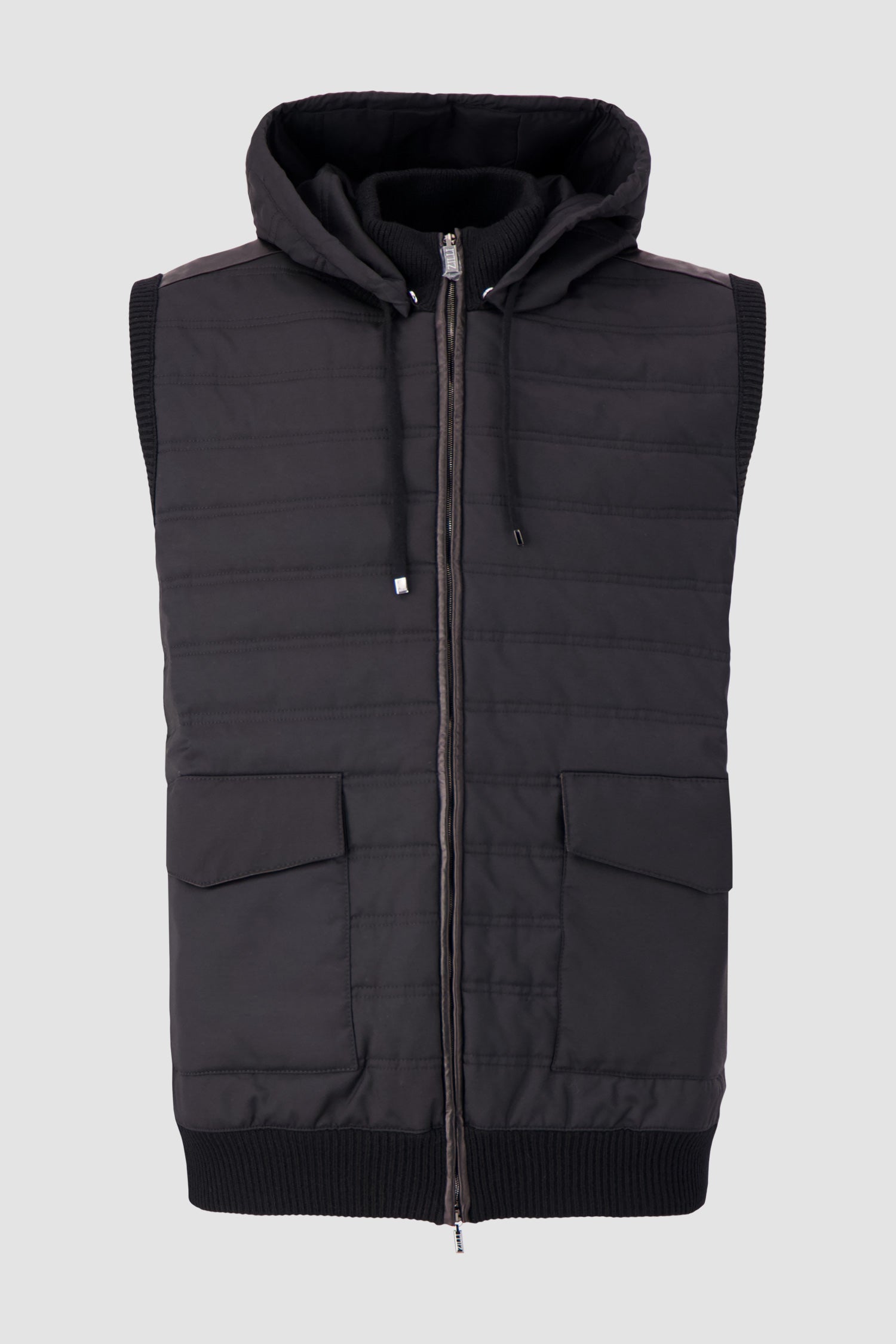 Zilli Black Vest for Men - Premium Slim Fit Waistcoat for Formal & Casual Wear - Perfect for Weddings, Office & Evening Events