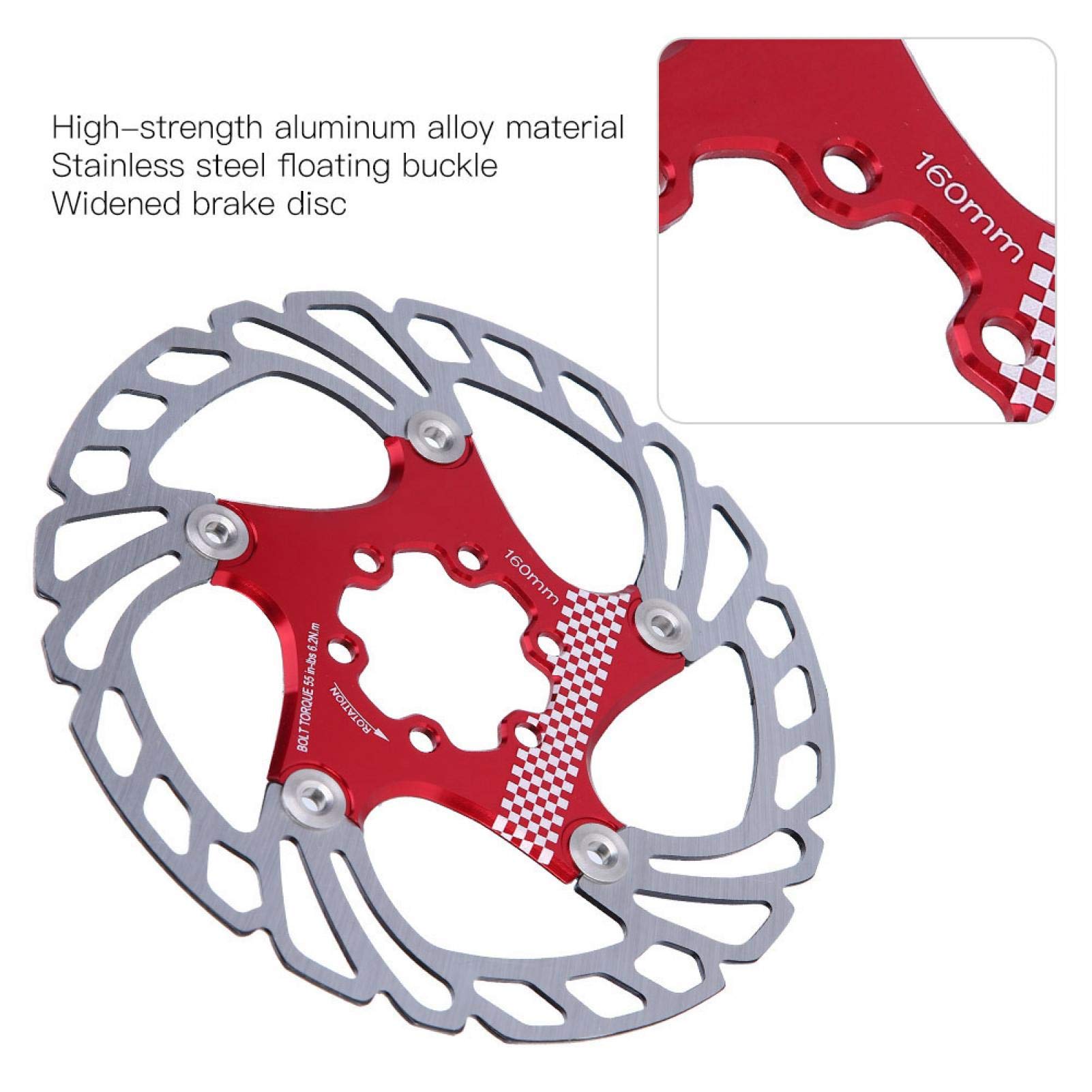 EVTSCAN 203mm Bike Disc Brake Rotor - Floating 6-Bolt Disc Brake for Mountain Bikes & Road Bikes - High-Performance Cycling Accessory for Downhill, Trail Riding and Commuting