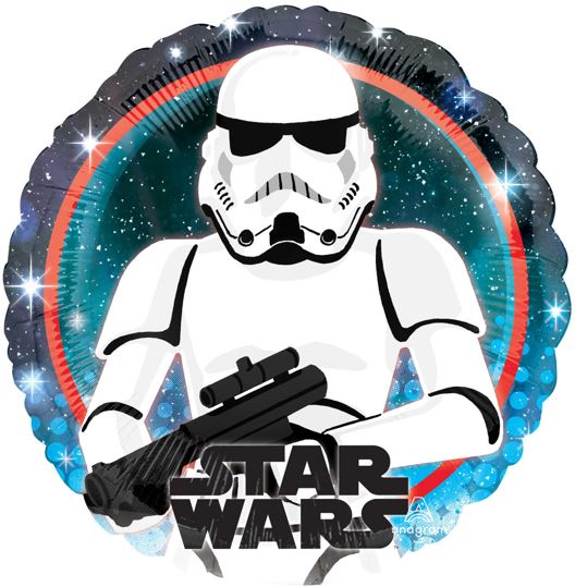 Star Wars Stormtrooper Foil Balloon 17 Inches - Birthday Party Decorations, Themed Events, Cosplay Props & Movie Night Decor
