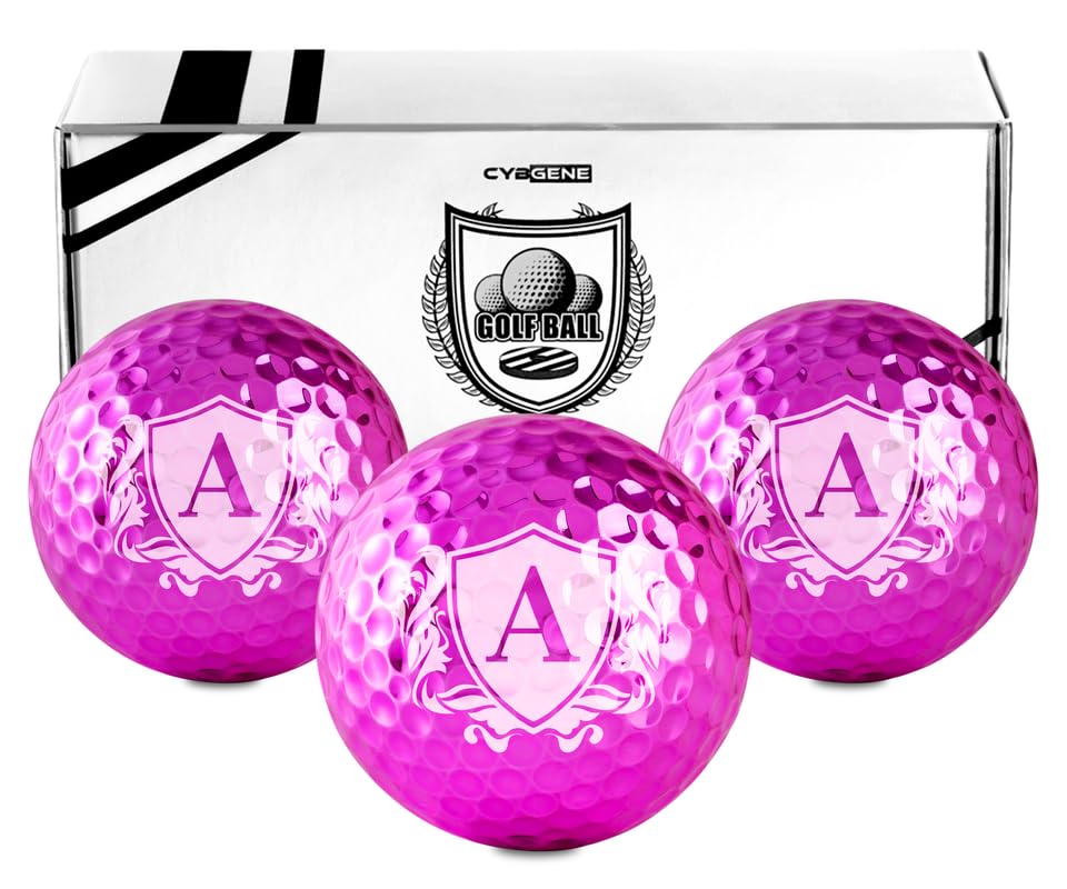 Personalized Colored Golf Balls - Unique Golf Gifts for Women | Cool Golf Accessories for Golf Lovers | Perfect Birthday & Christmas Present | Great for Course Play & Gift Giving